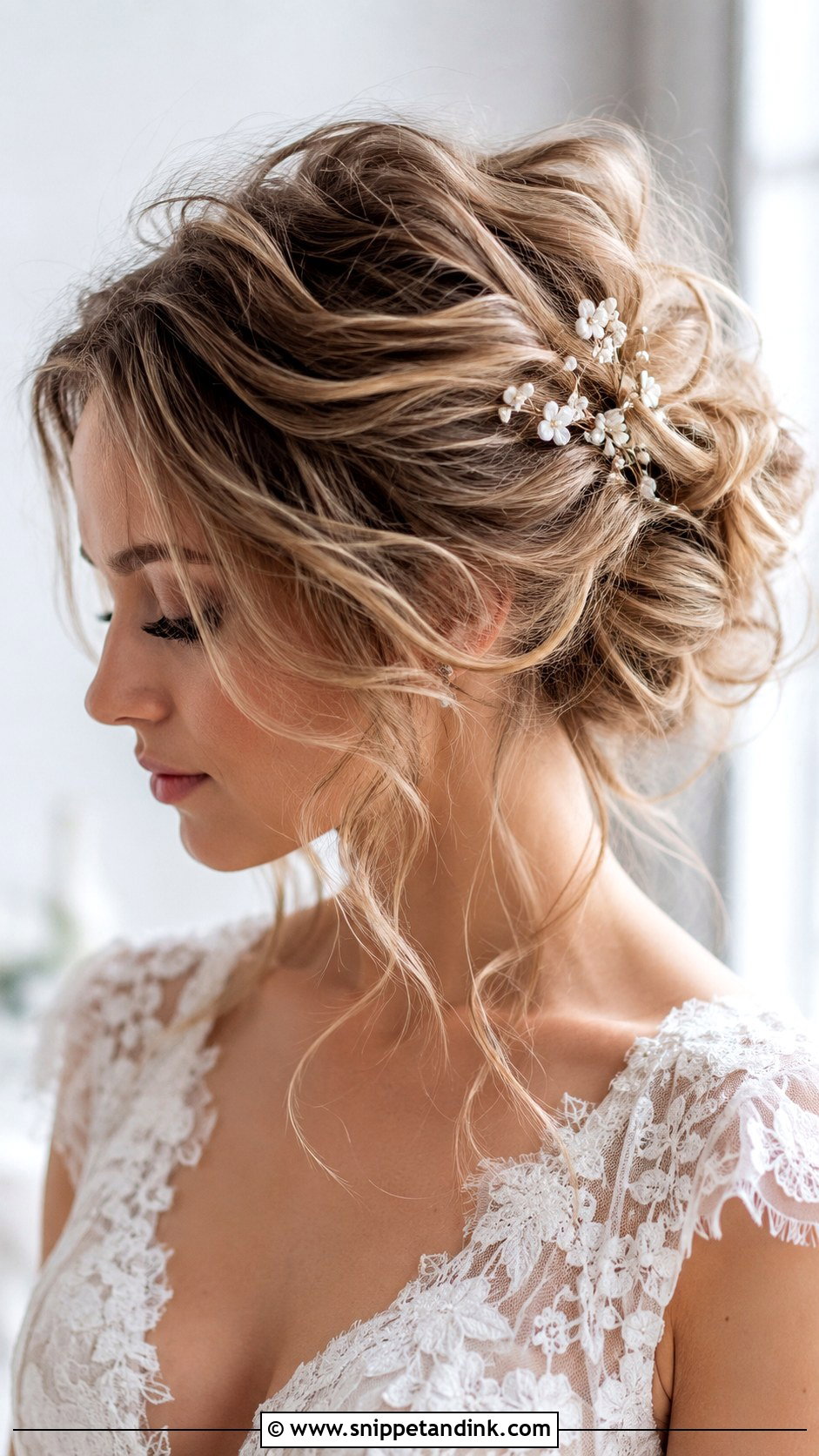 Messy Voluminous Wedding Updo - Snippet and Ink - 15 Voluminous Updo Wedding Ideas