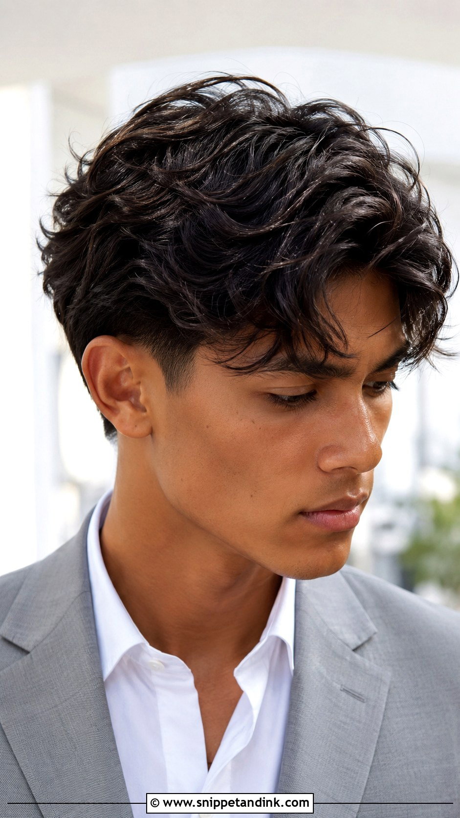 Messy Waves Taper For Prom - Snippet and Ink - 15 Male Prom Hairstyles