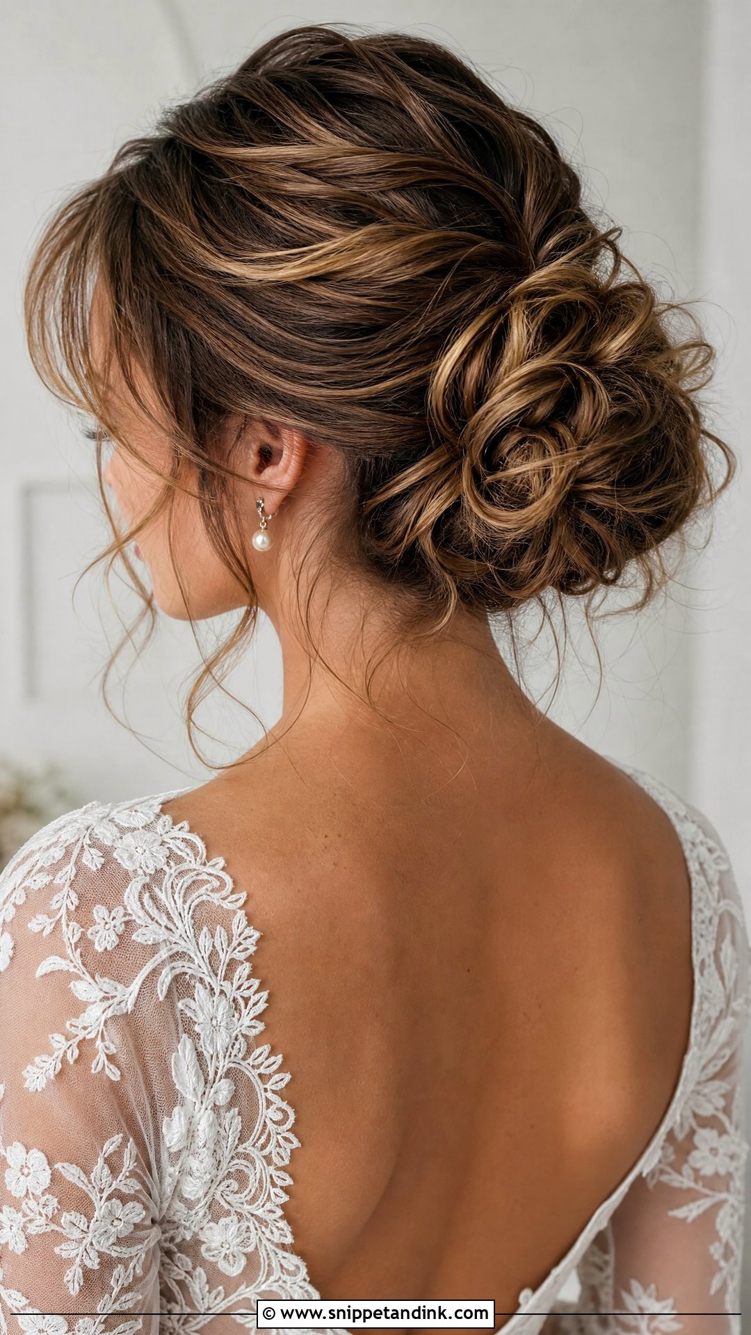 Messy Wedding Bun For Long Hair - Snippet and Ink - 20 Wedding Buns for Long Hair