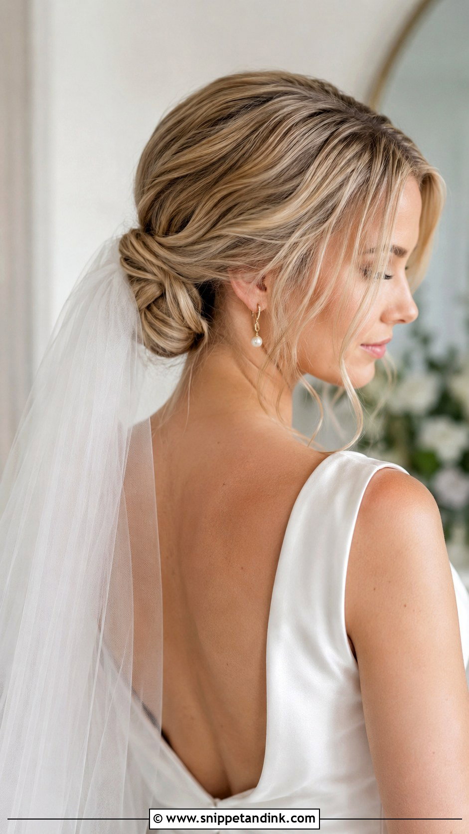 Messy Wedding Bun - Snippet and Ink - 15 Wedding Updo for Bride Ideas