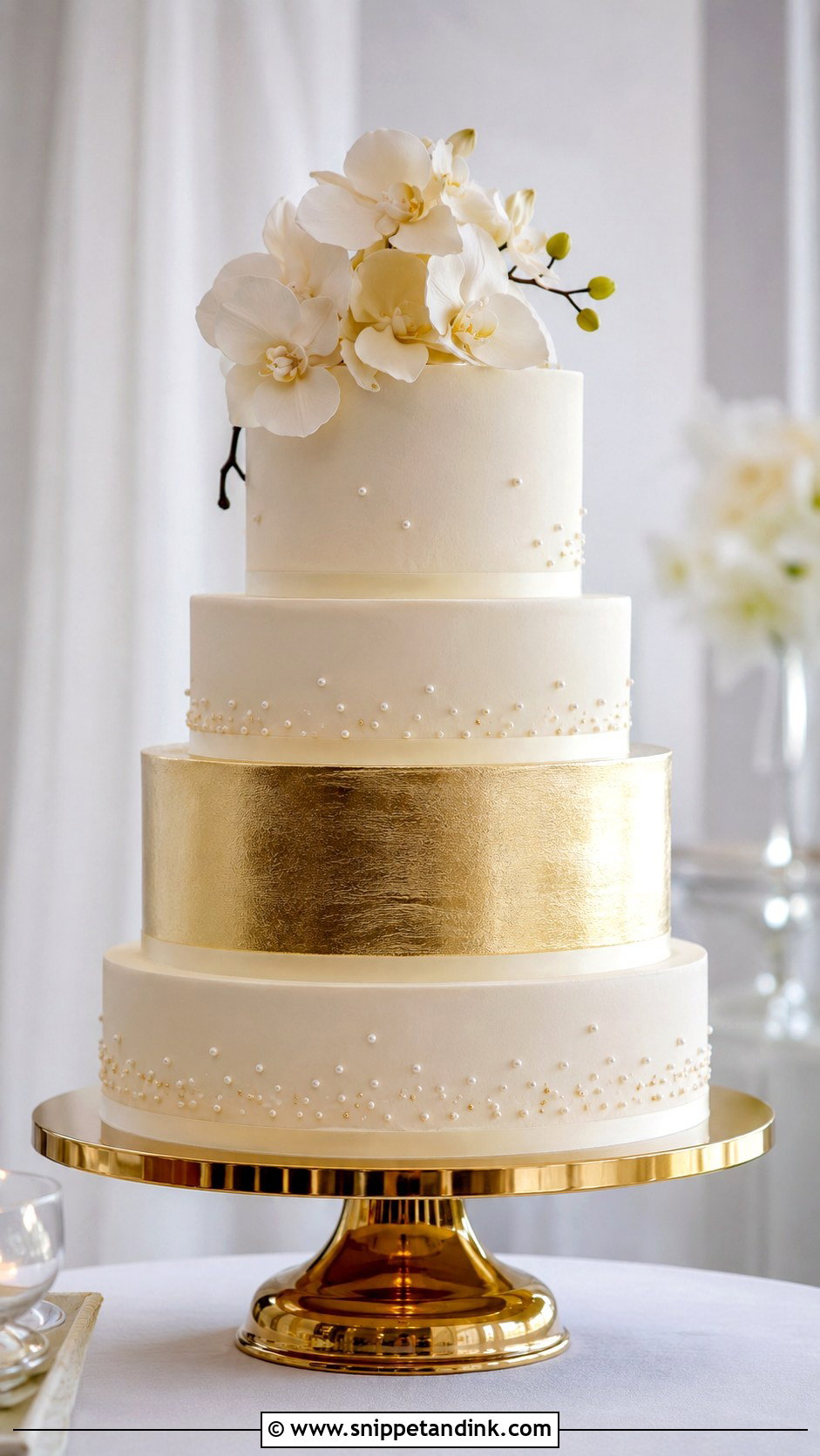Metallic Bling Wedding Cake - Snippet and Ink - 20 Bling Cakes for Wedding