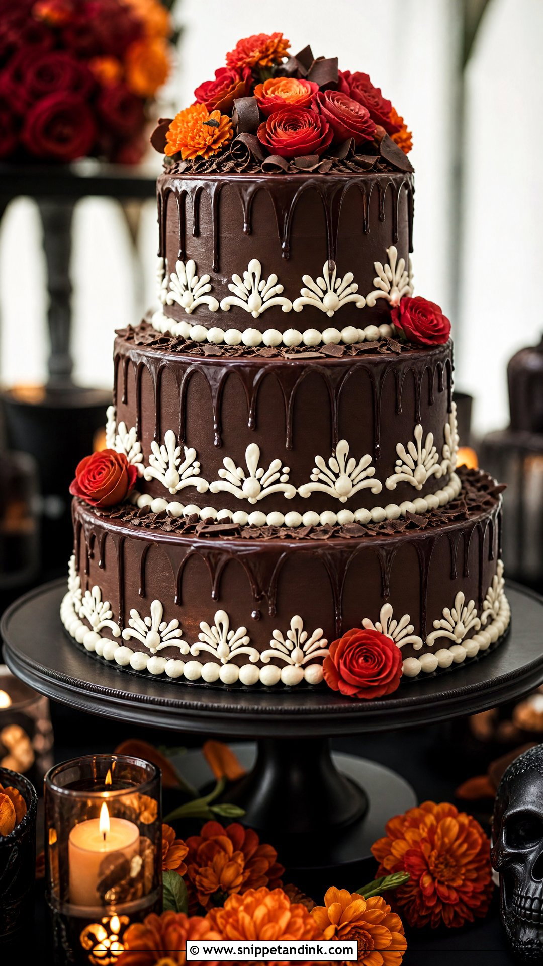Mexican Chocolate Wedding Cake - Snippet and Ink - 20 Mexican Wedding Cakes