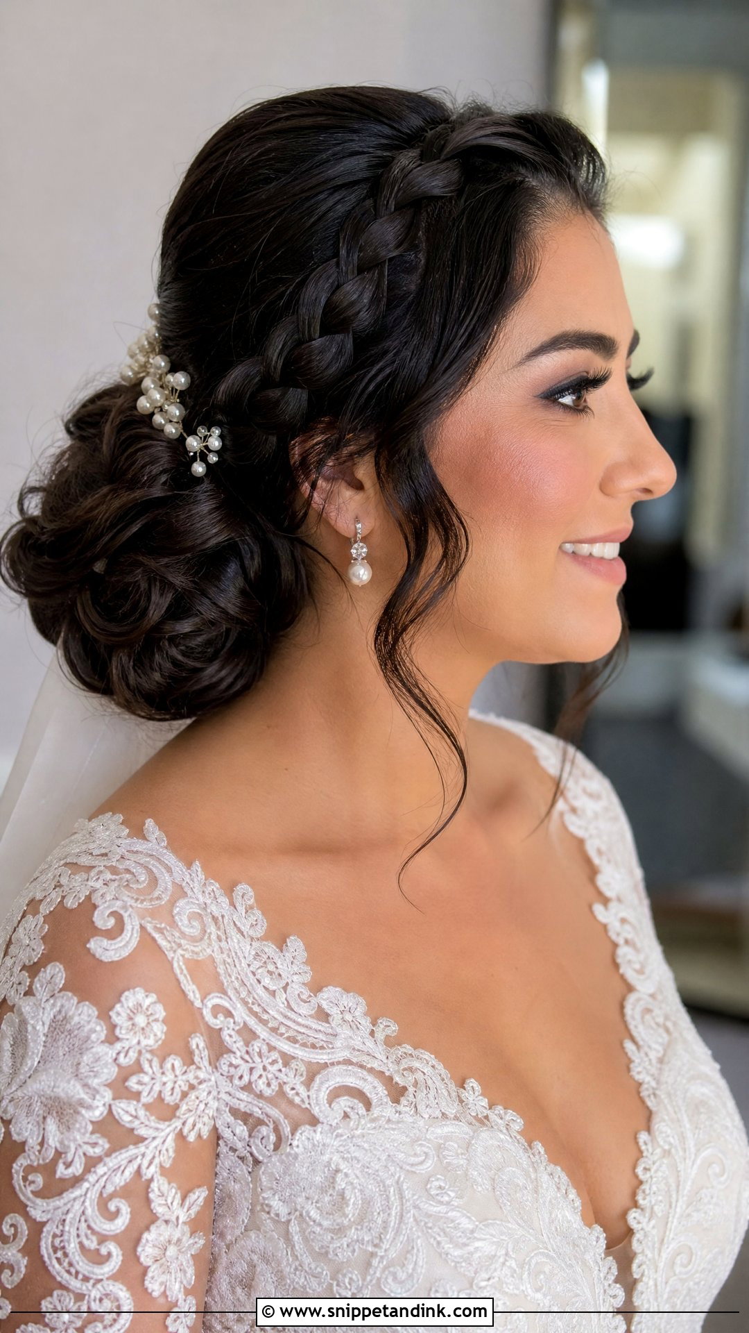 Mexican Wedding Braided Updo - Snippet and Ink - 20 Mexican Wedding Hairstyles