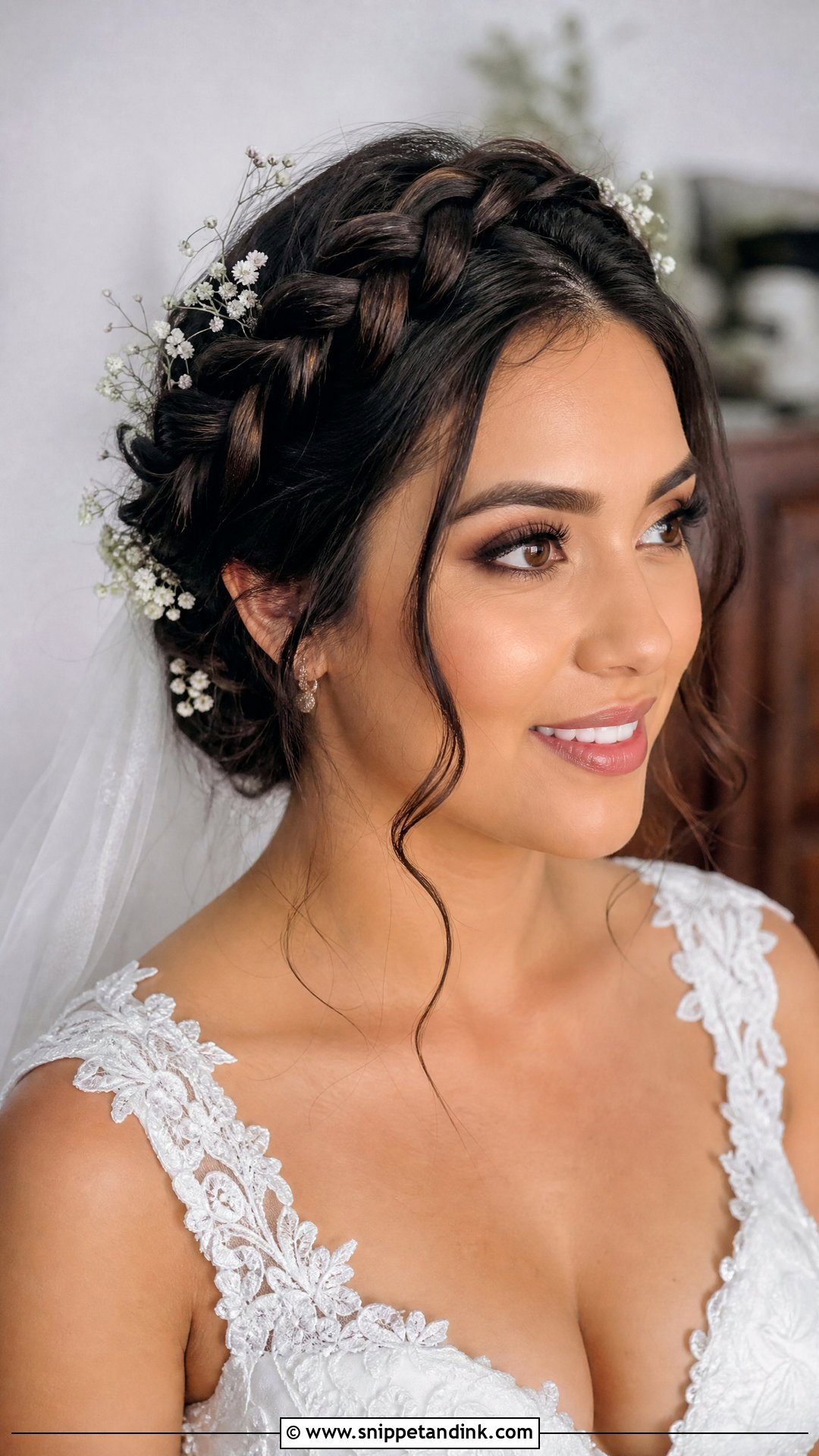 Mexican Wedding Crown Braid - Snippet and Ink - 20 Mexican Wedding Hairstyles