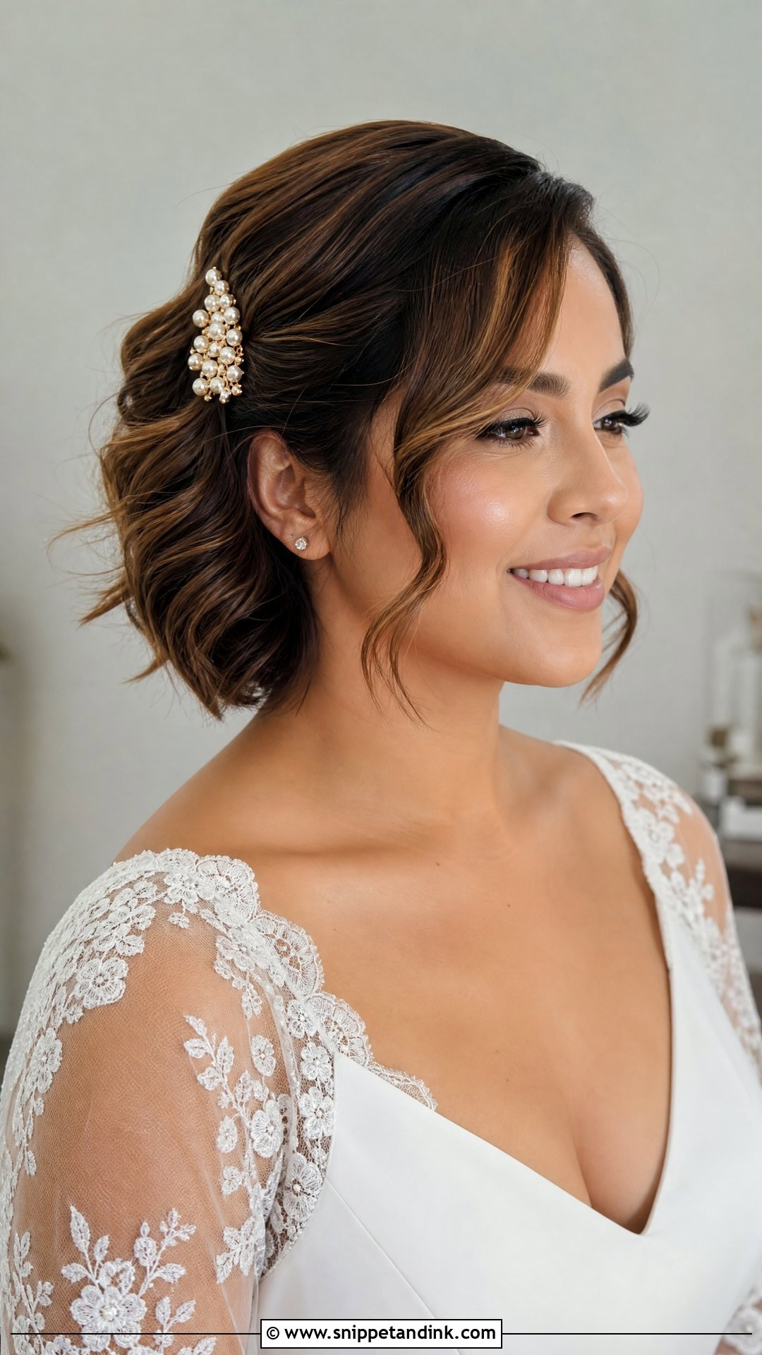 Mexican Wedding Short Hair With Waves - Snippet and Ink - 20 Mexican Wedding Hairstyles