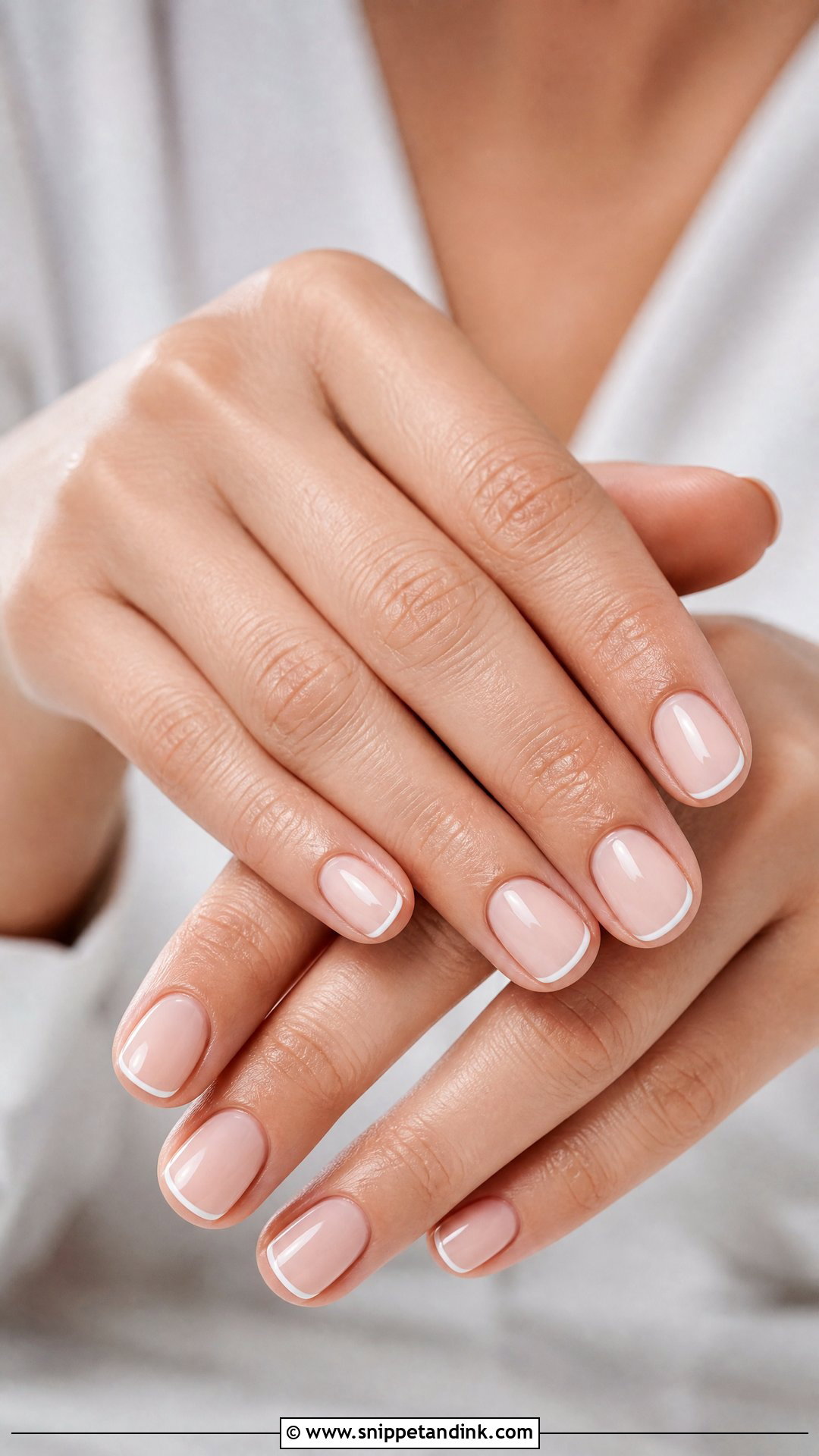 Micro French Bridal Gel Nails - Snippet and Ink - 25 Bridal Gel Nails