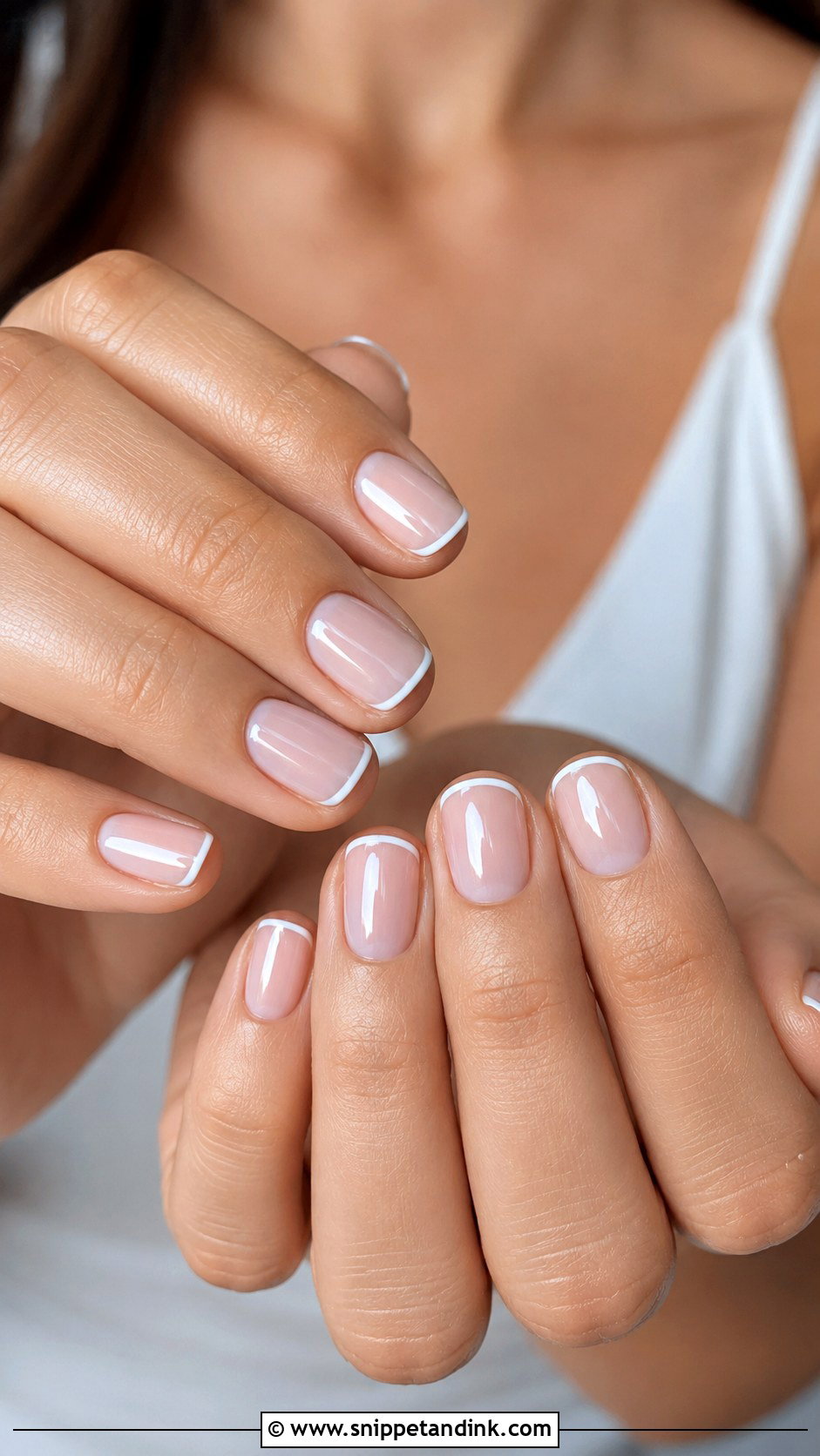 Micro French Bridal Gel Nails - Snippet and Ink - 20 Bridal Gel Nails Wedding