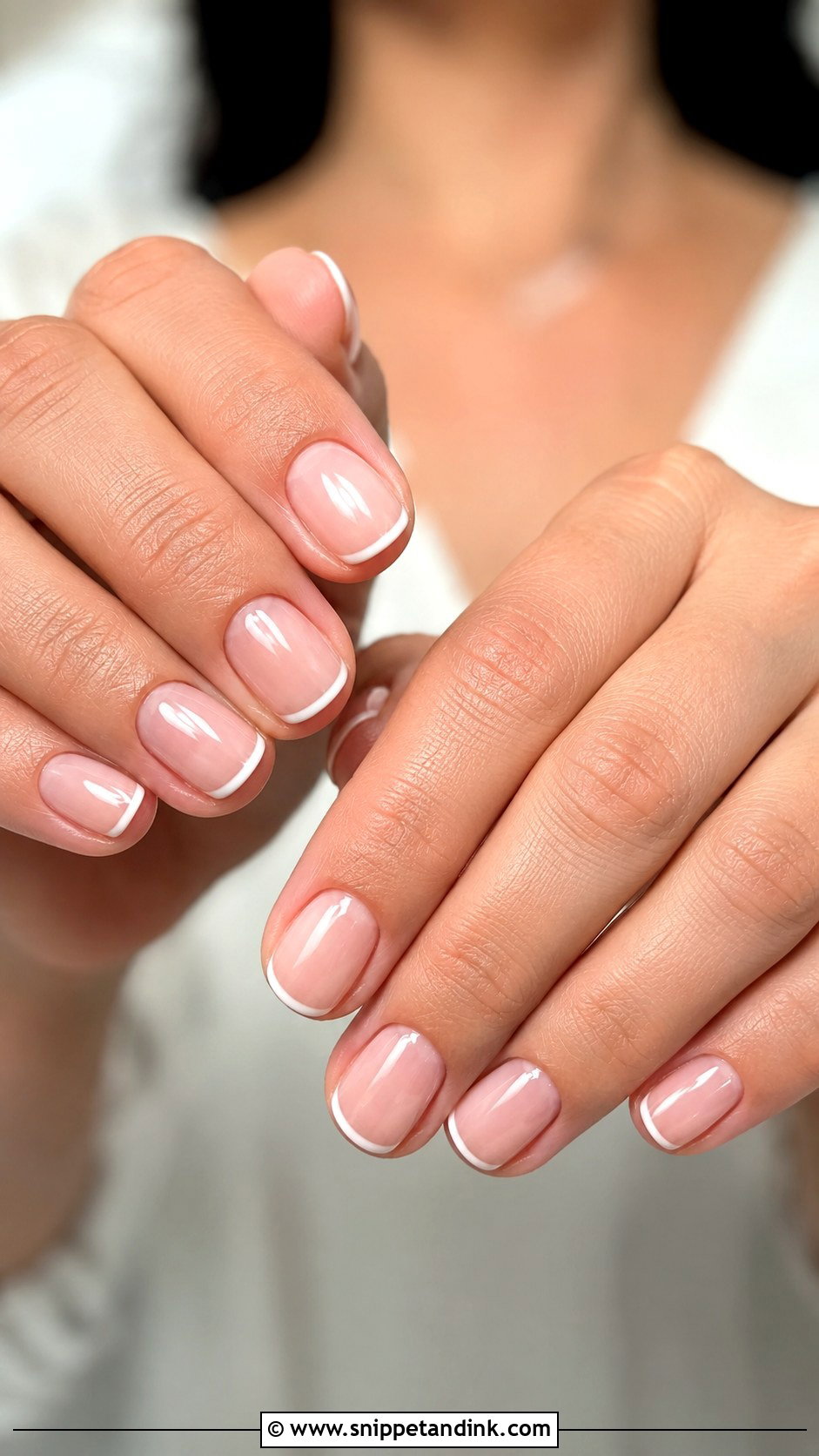Micro French Bridal Nails - Snippet and Ink - 20 Bridal Nail Inspiration Ideas