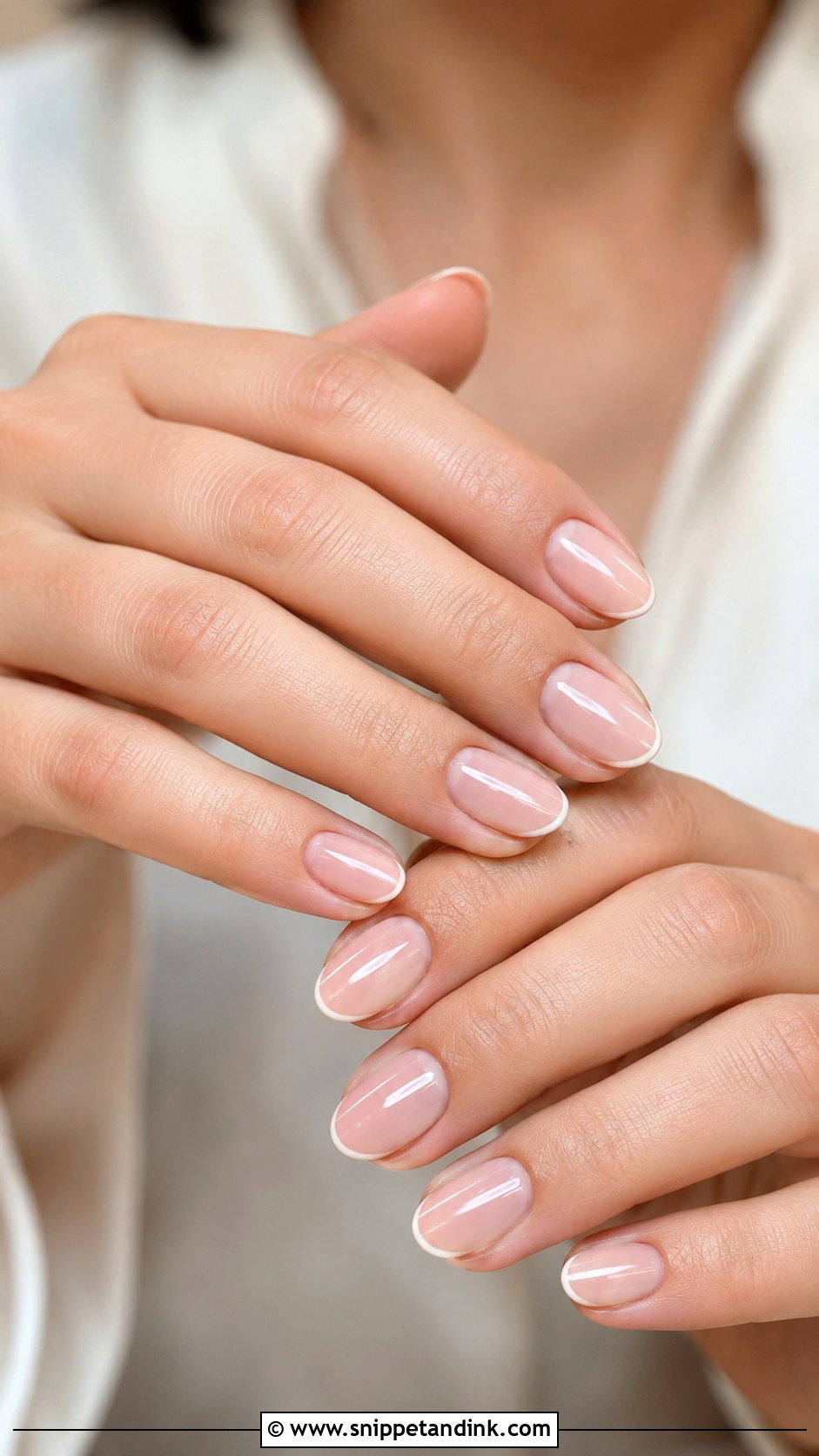 Micro French Bridal Nails - Snippet and Ink - 20 Nail Art for Marriage Ideas