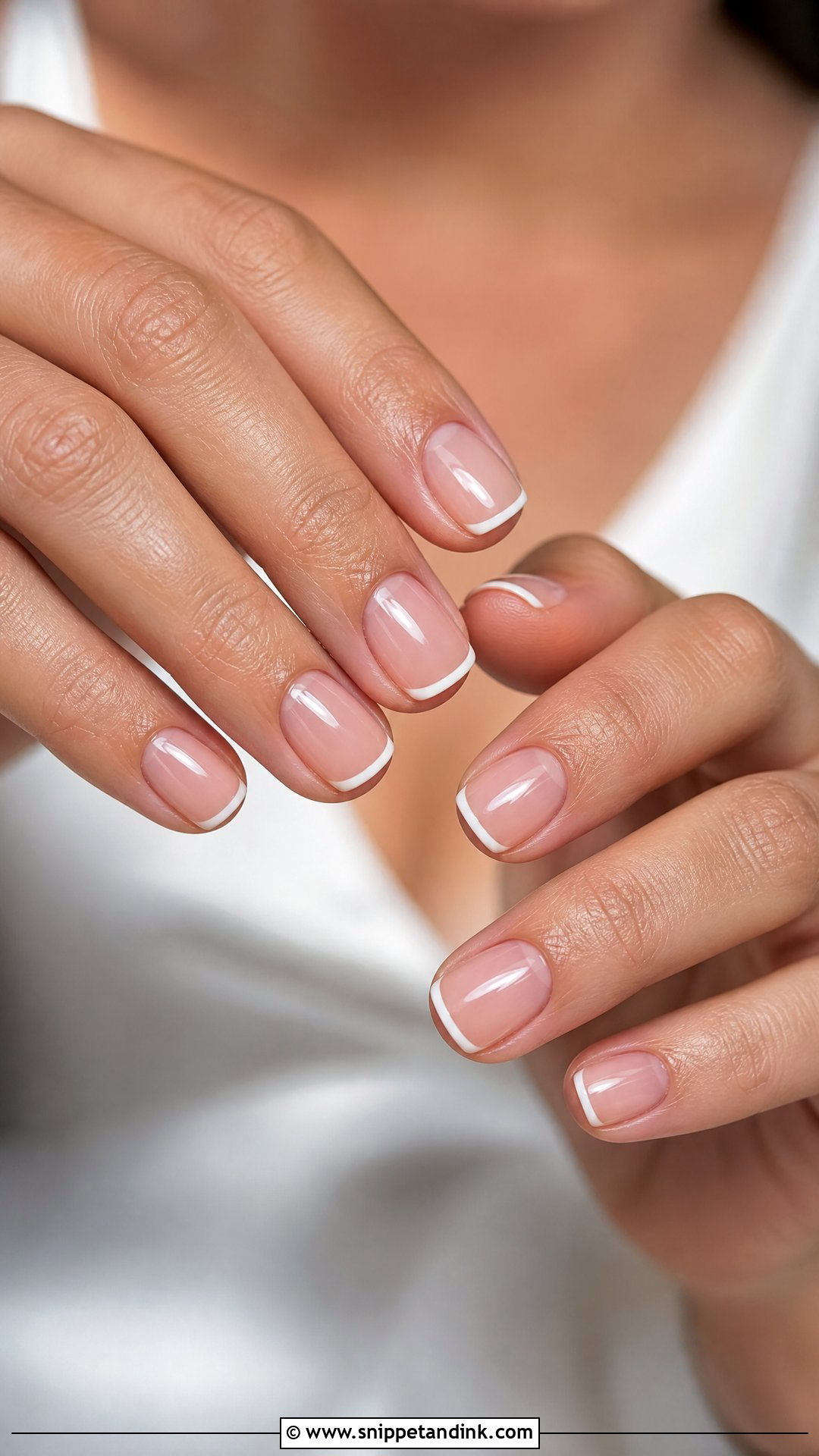 Micro French Bridal Nails - Snippet and Ink - 25 Bridal Wedding Nails for Bride