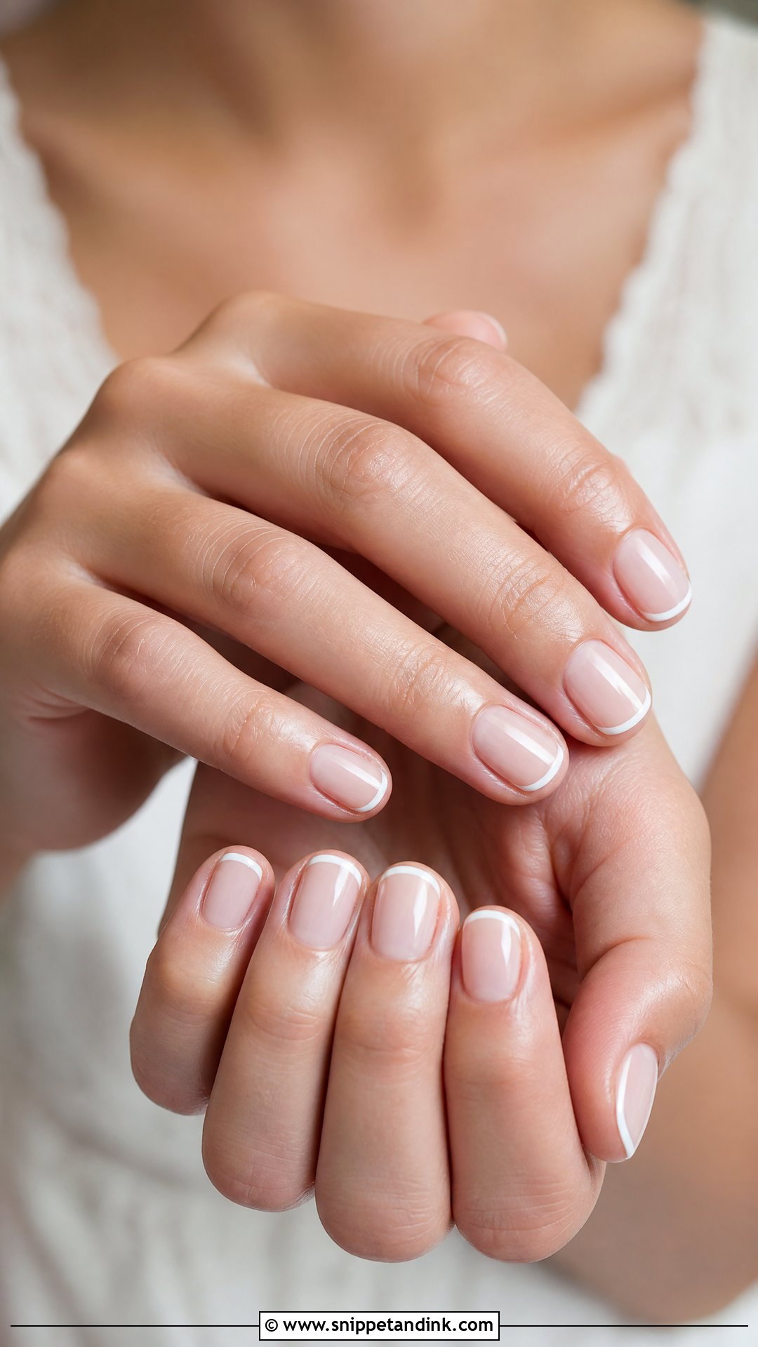 Micro French Bridal Nails - Snippet and Ink - 25 French Bridal Nails