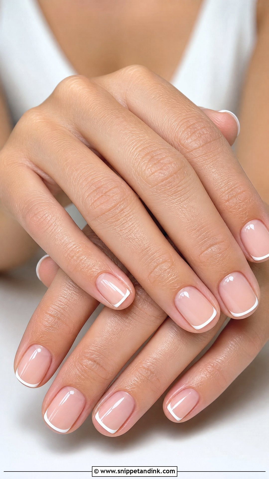Micro French Bridal Nails - Snippet and Ink - 25 Simple Bridal Wedding Nails for Bride