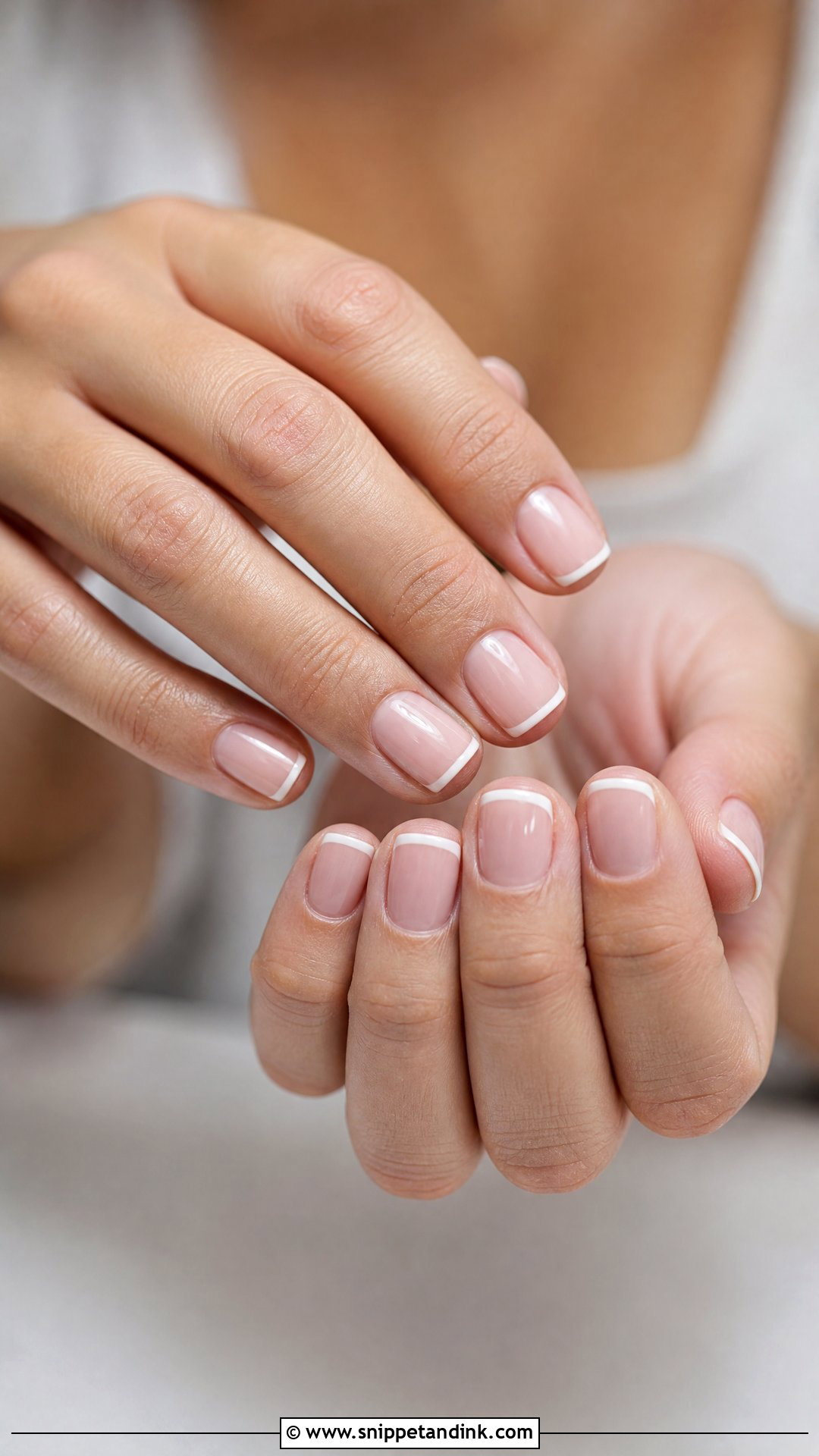 Micro French Bridal Nails - Snippet and Ink - 30 Bridal Nail Art Designs Wedding Day