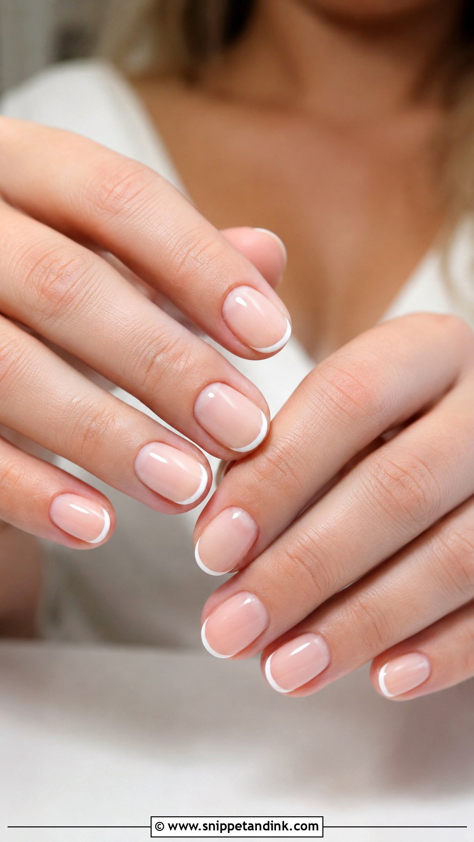 Micro French Bridal Nails - Snippet and Ink - 30 Bridal Nail Designs