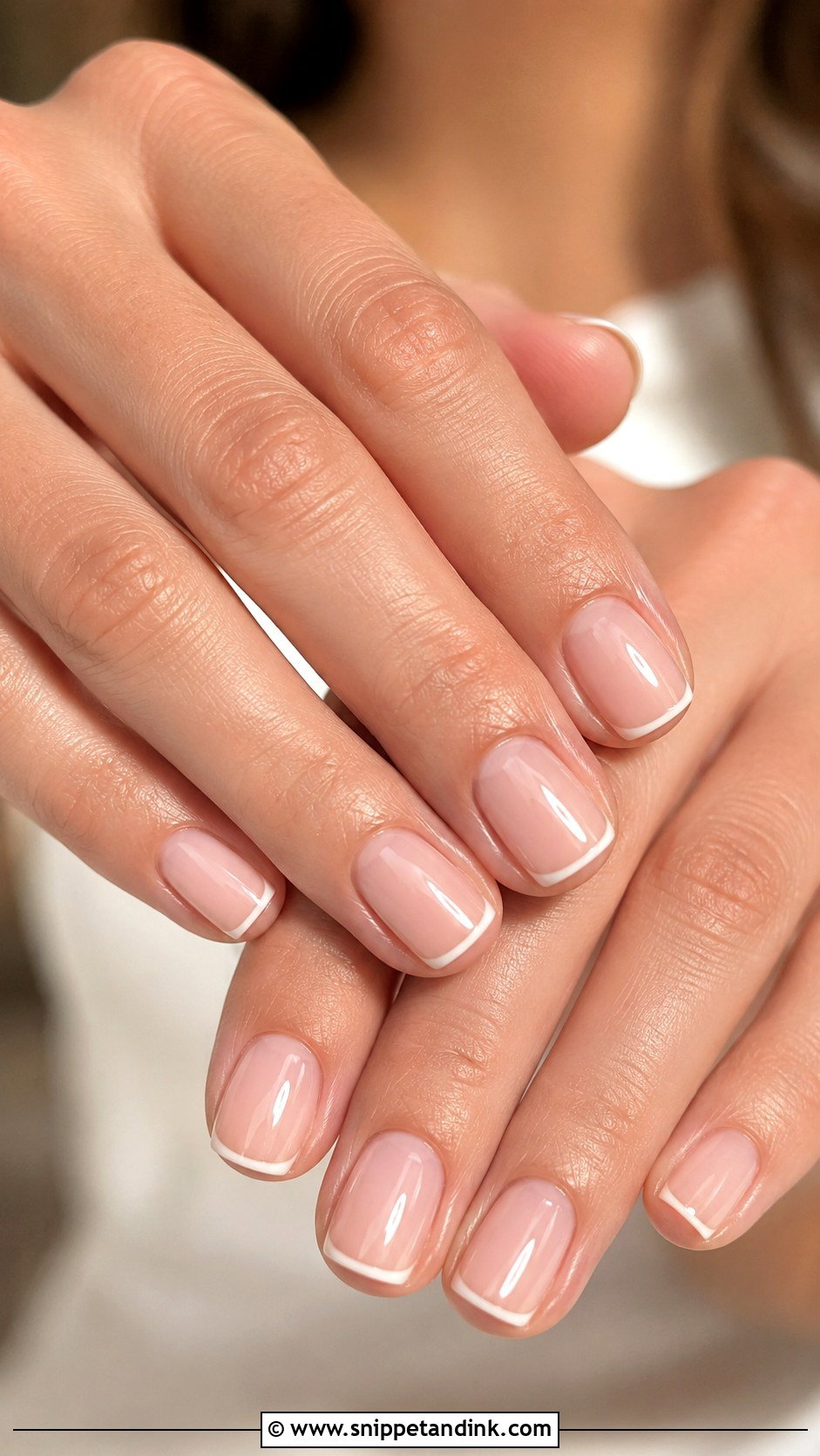 Micro French Bridal Nails - Snippet and Ink - 30 Elegant Bridal Nails Wedding