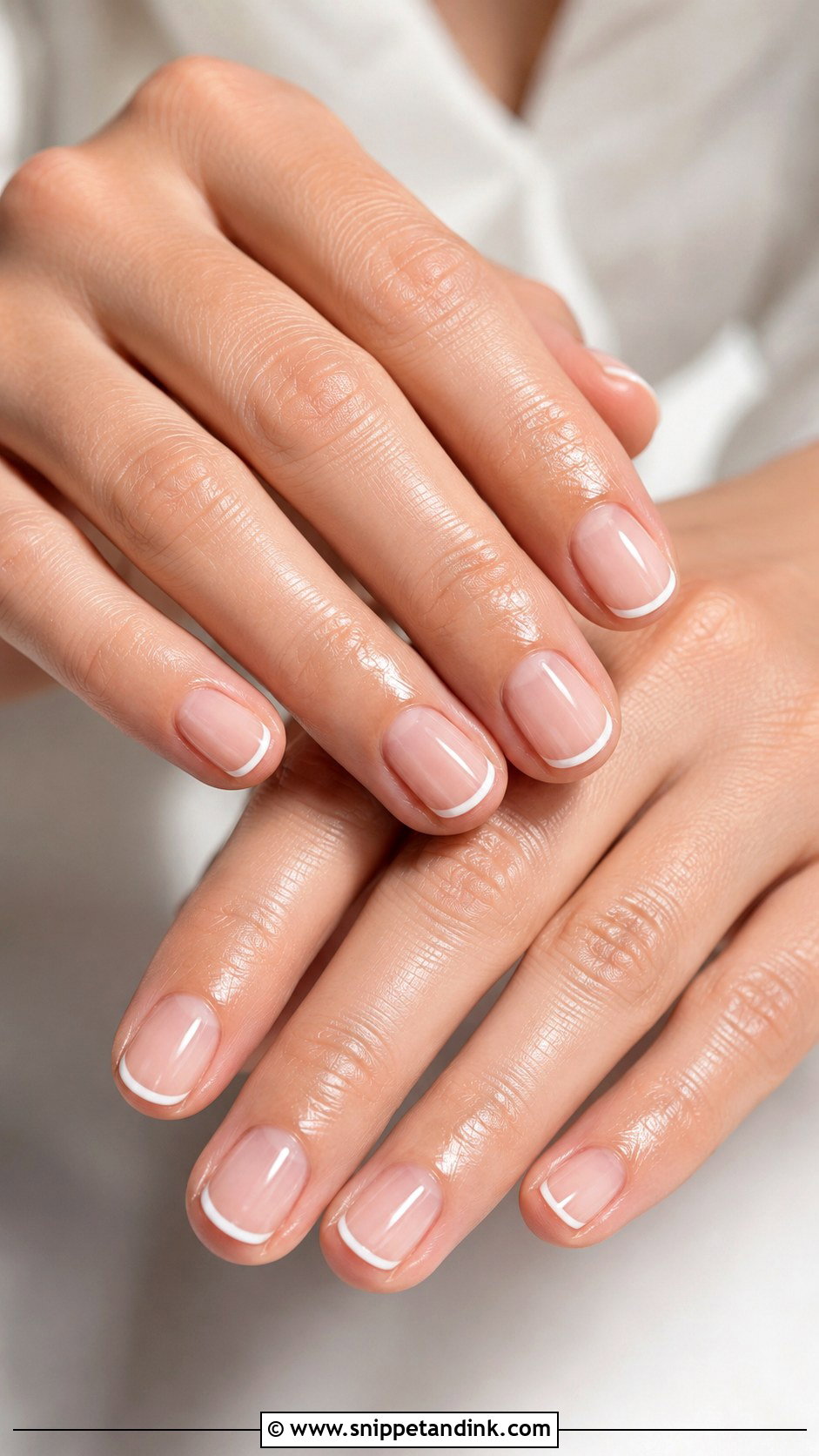 Micro French Bridal Nails - Snippet and Ink - 20 Bridal Nail Polish Ideas
