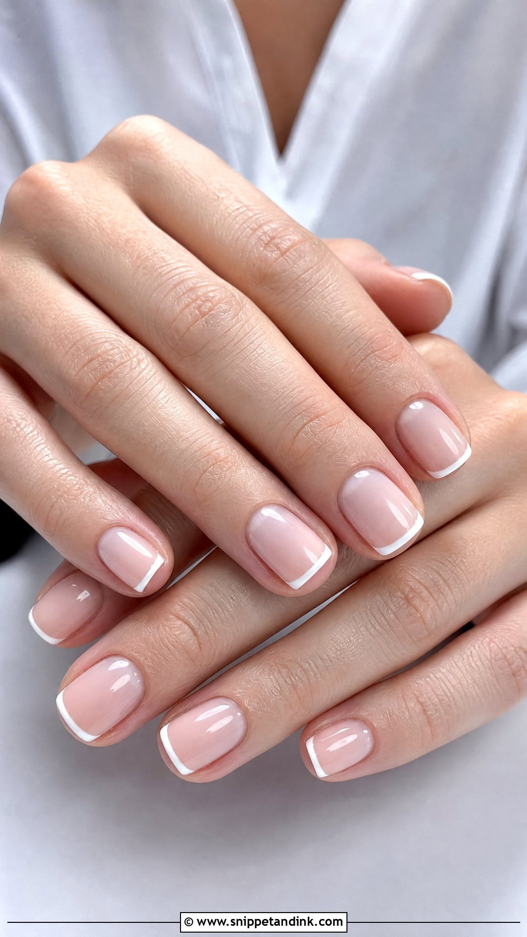 Micro French Bridal Nails - Snippet and Ink - 35 Bridal Nails Designs