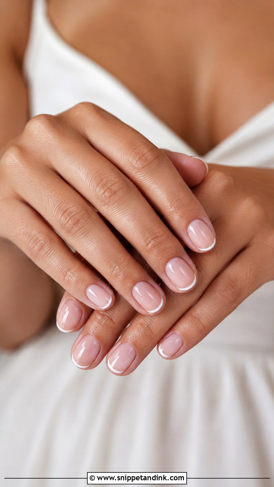 Micro French Bridal Nails - Snippet and Ink - 20 Elegant Bridal Nail Designs Brides