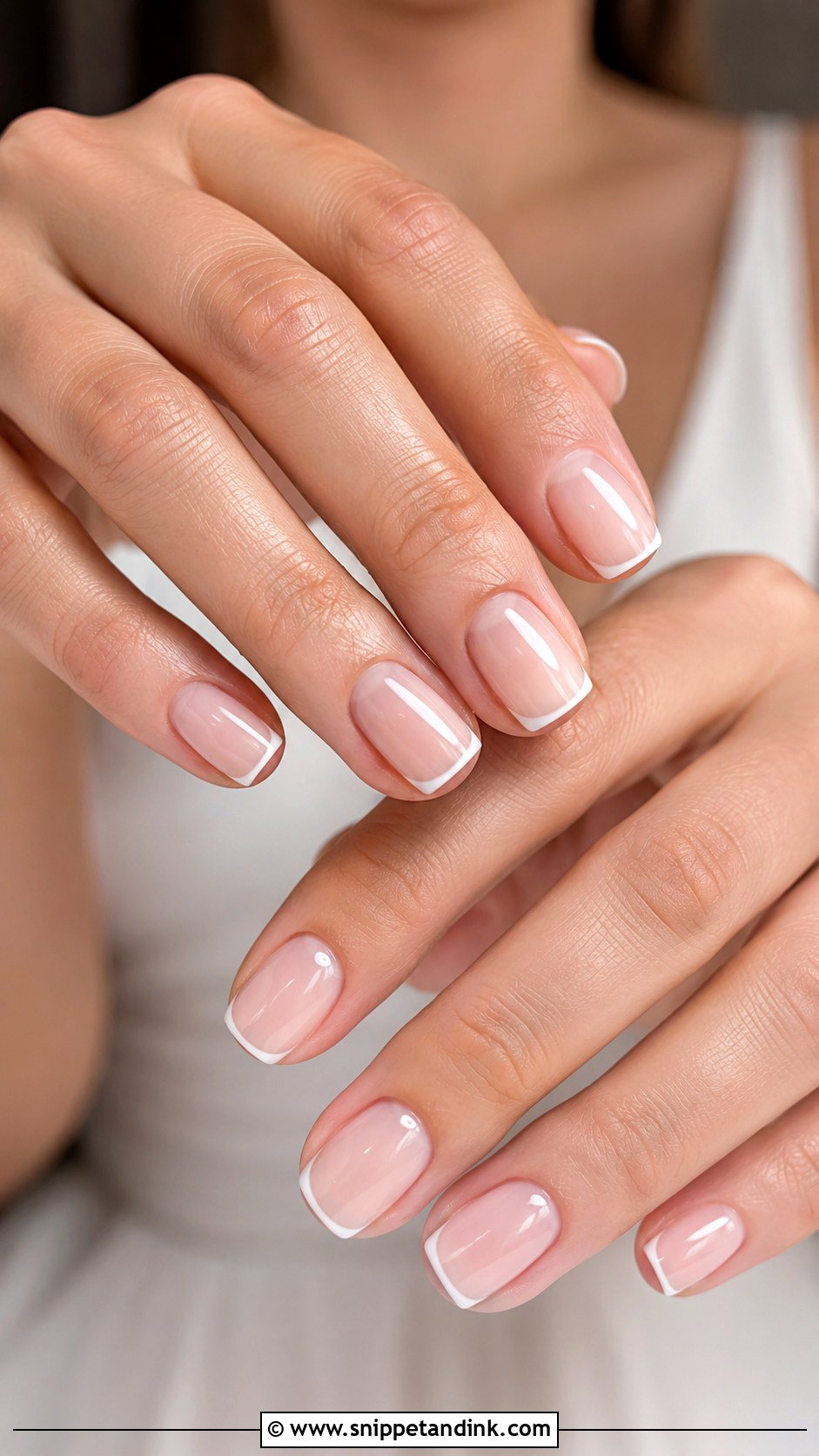 Micro French Bridal Nails - Snippet and Ink - 20 Elegant Bridal Wedding Nails for Bride