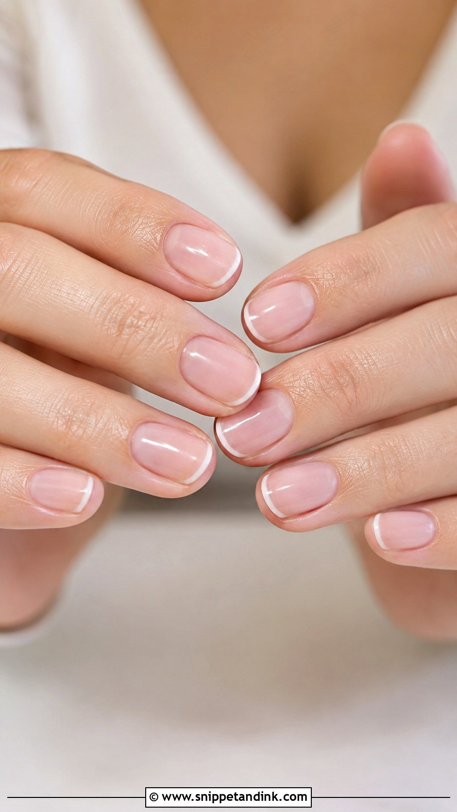 Micro French Bridal Nails - Snippet and Ink - 20 Minimal Bridal Nails