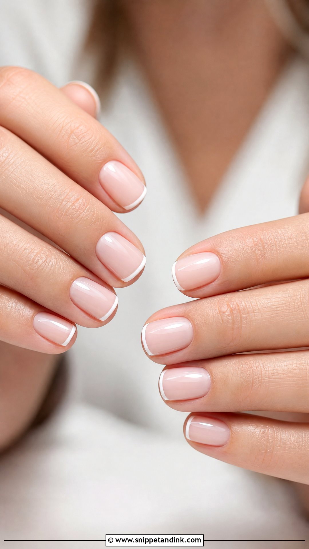 Micro French Bridal Party Nails - Snippet and Ink - 25 Bridal Party Nails
