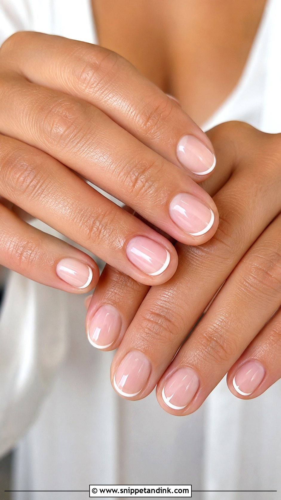 Micro French Bridal Wedding Nails - Snippet and Ink - 20 French Bridal Wedding Nails