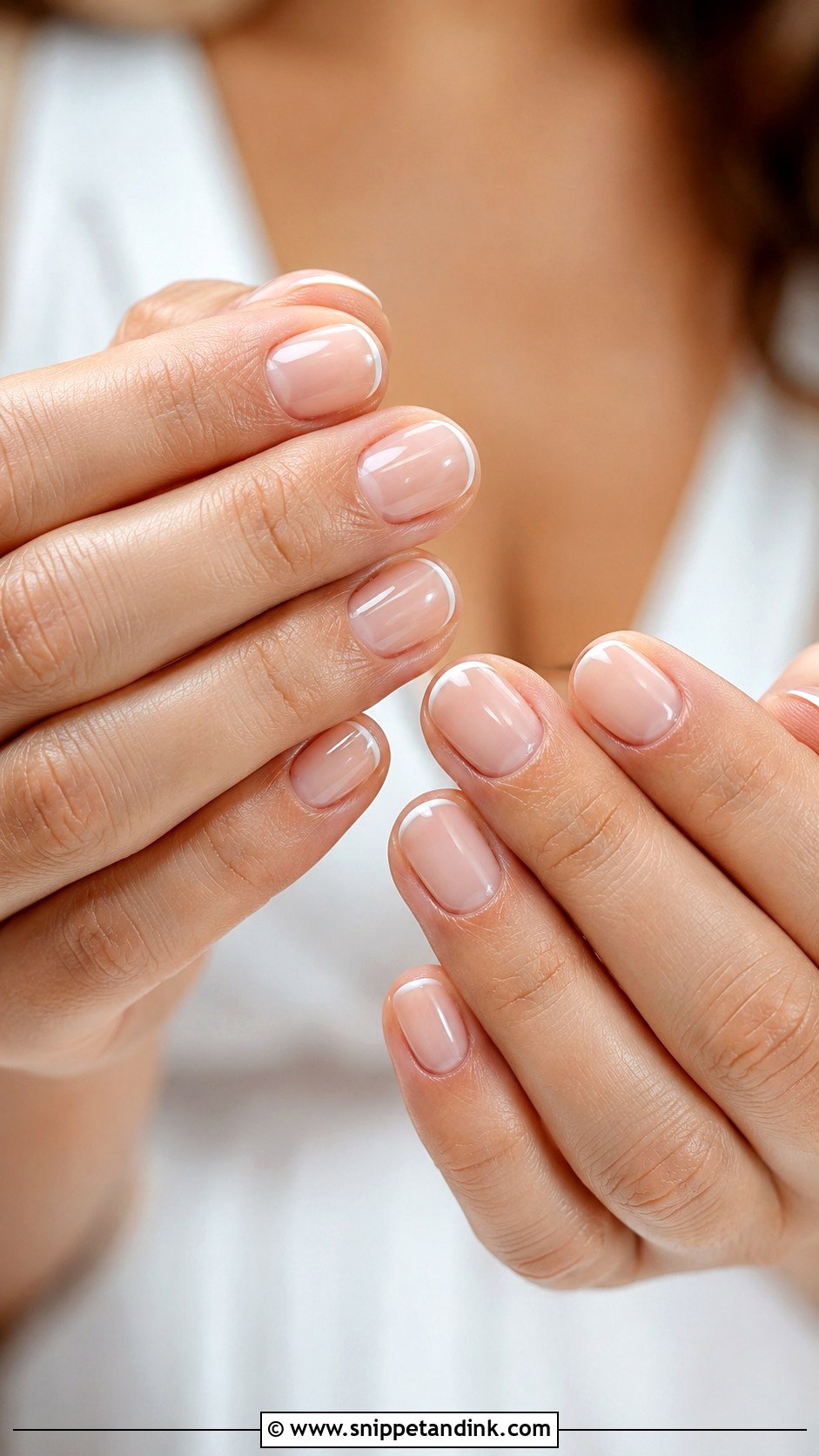 Micro French Bride Nails - Snippet and Ink - 20 Wedding Nails 2025 Bride