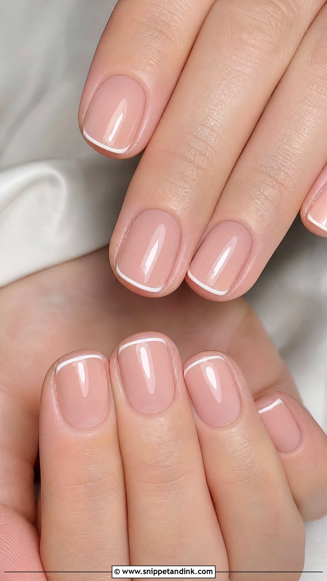 Micro French Bride Nails - Snippet and Ink - 25 Brides Nails for Wedding