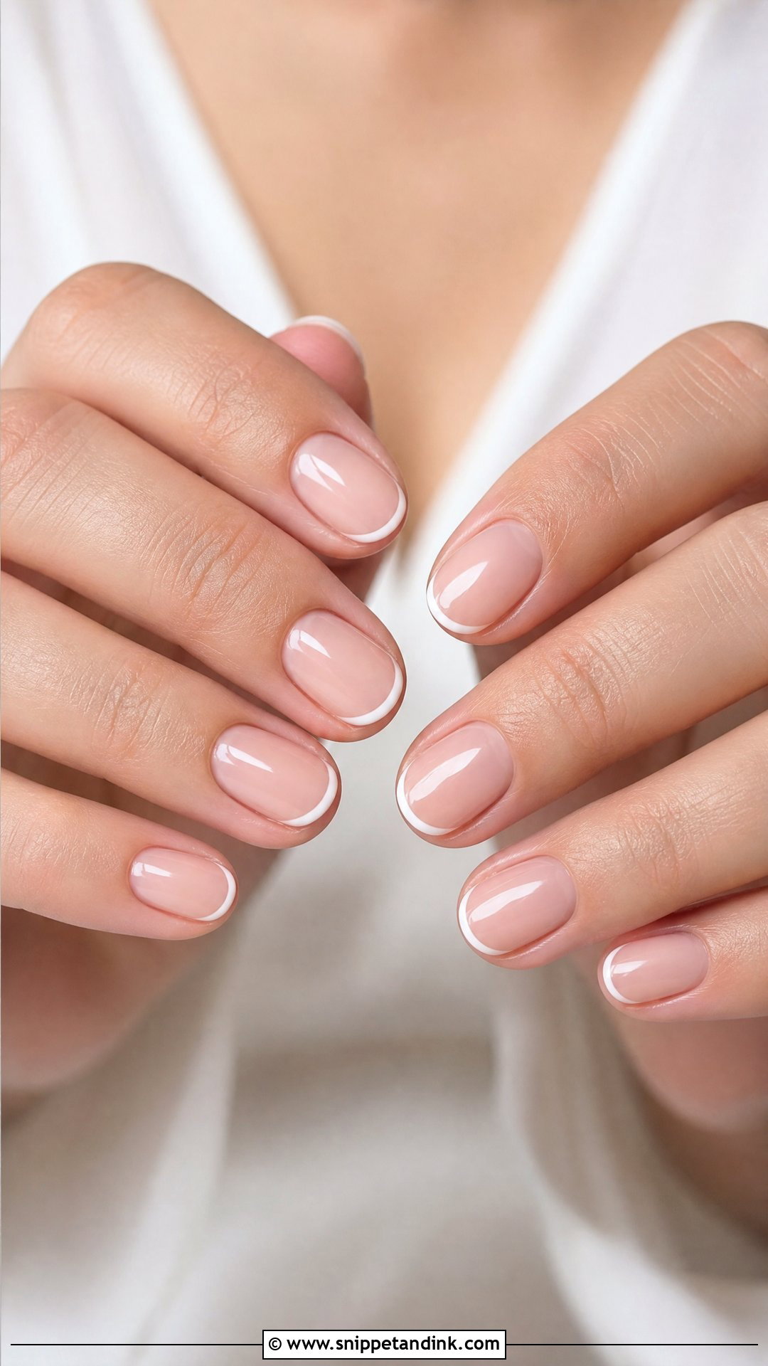 Micro French Bride Nails - Snippet and Ink - 35 Bride Nails
