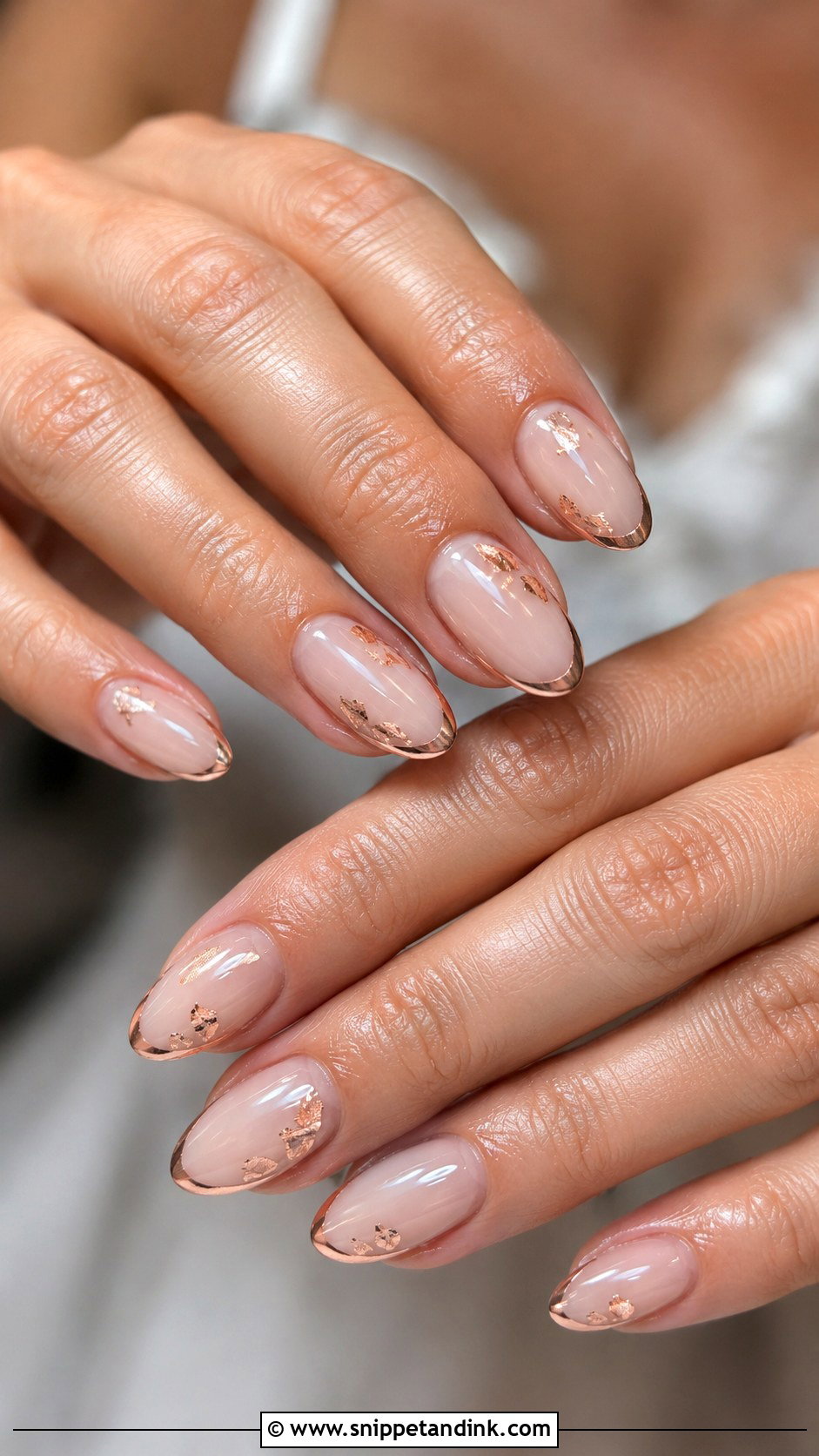 Micro French Bride Wedding Nails - Snippet and Ink - 30 Bride's Nails Wedding