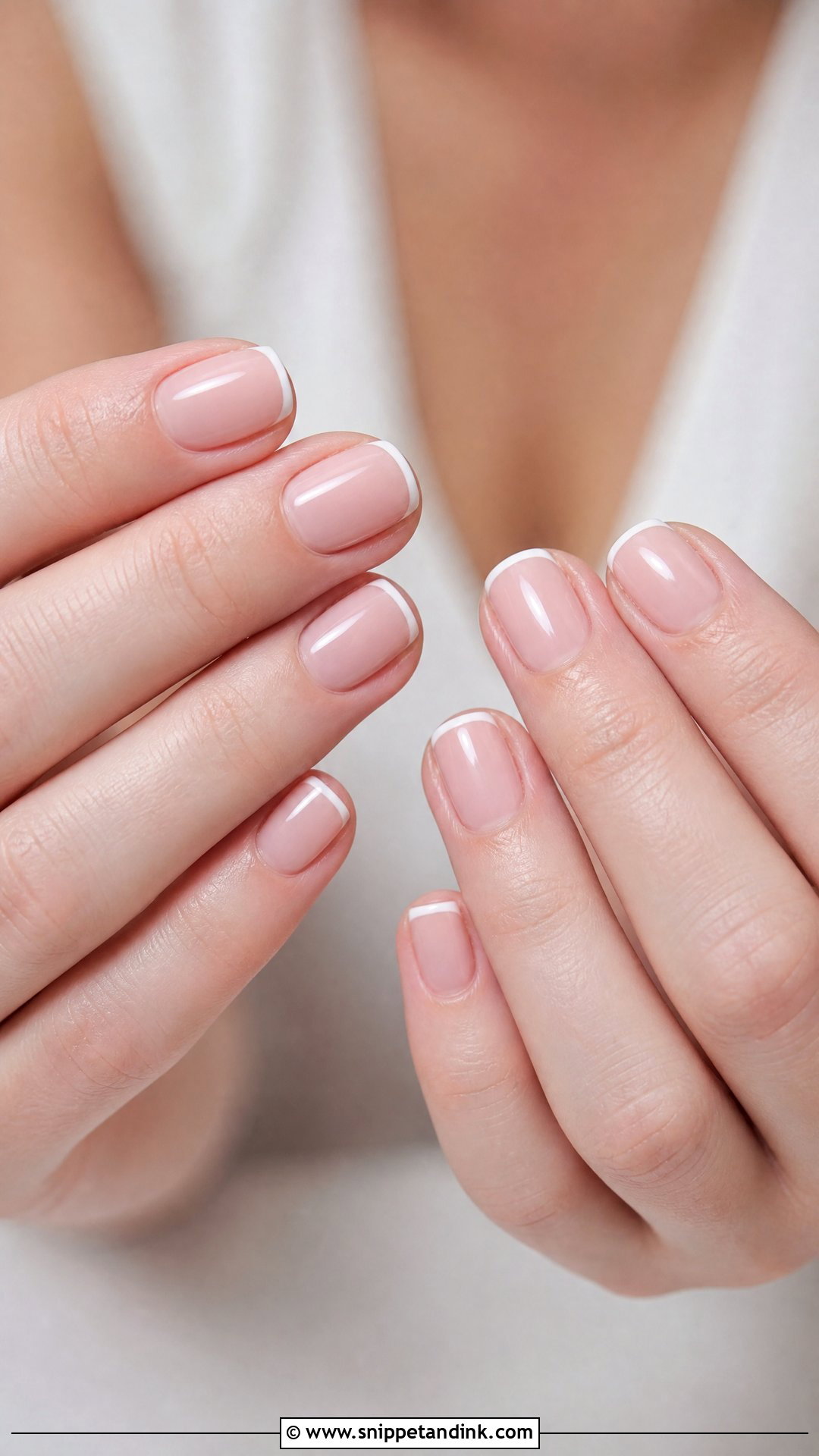 Micro French Bridesmaid Nails - Snippet and Ink - 30 Wedding Nails for Bridesmaids
