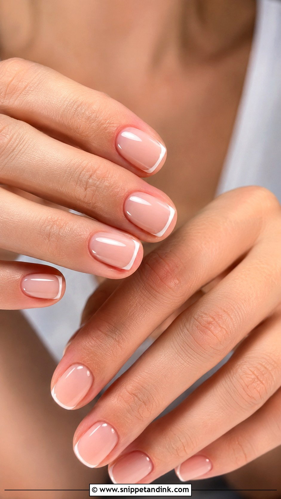 Micro French Bridesmaids Nails - Snippet and Ink - 30 Bridesmaids Nails