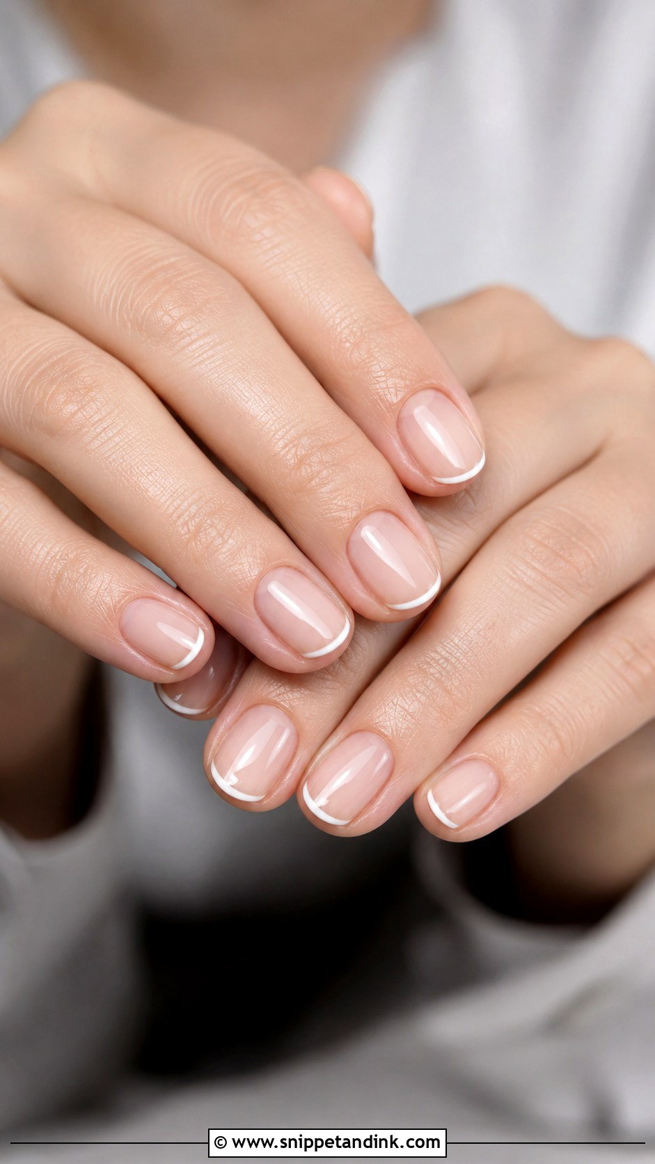 Micro French Engagement Nails - Snippet and Ink - 30 Nails for Engagement