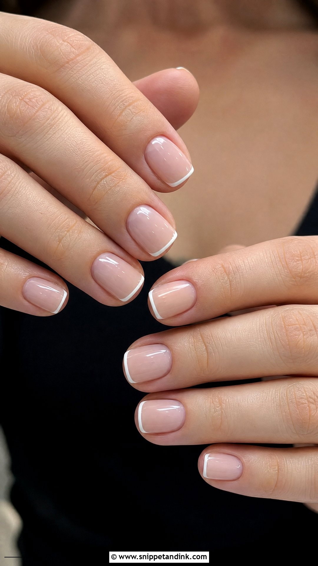 Micro French Engagement Nails - Snippet and Ink - 35 Engagement Nails Ideas