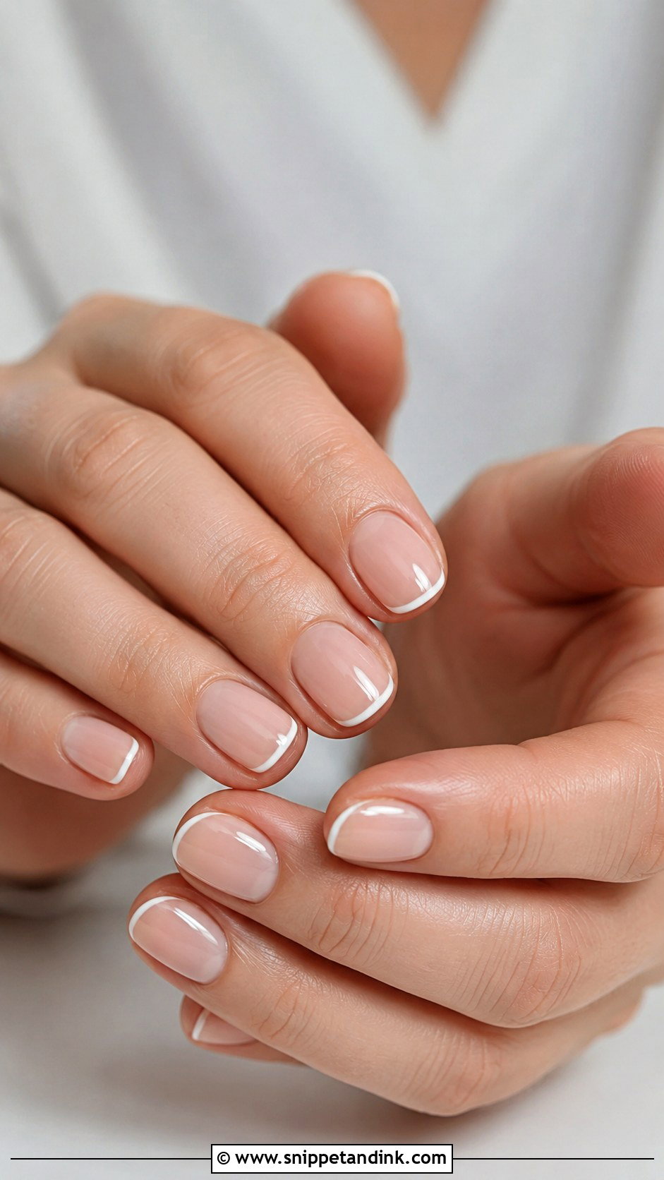 Micro French Gel Wedding Nails - Snippet and Ink - 20 Gel Nails for Wedding
