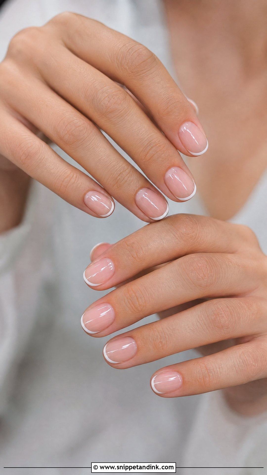 Micro French Gel Wedding Nails - Snippet and Ink - 20 Classy Gel Wedding Nails for Bride