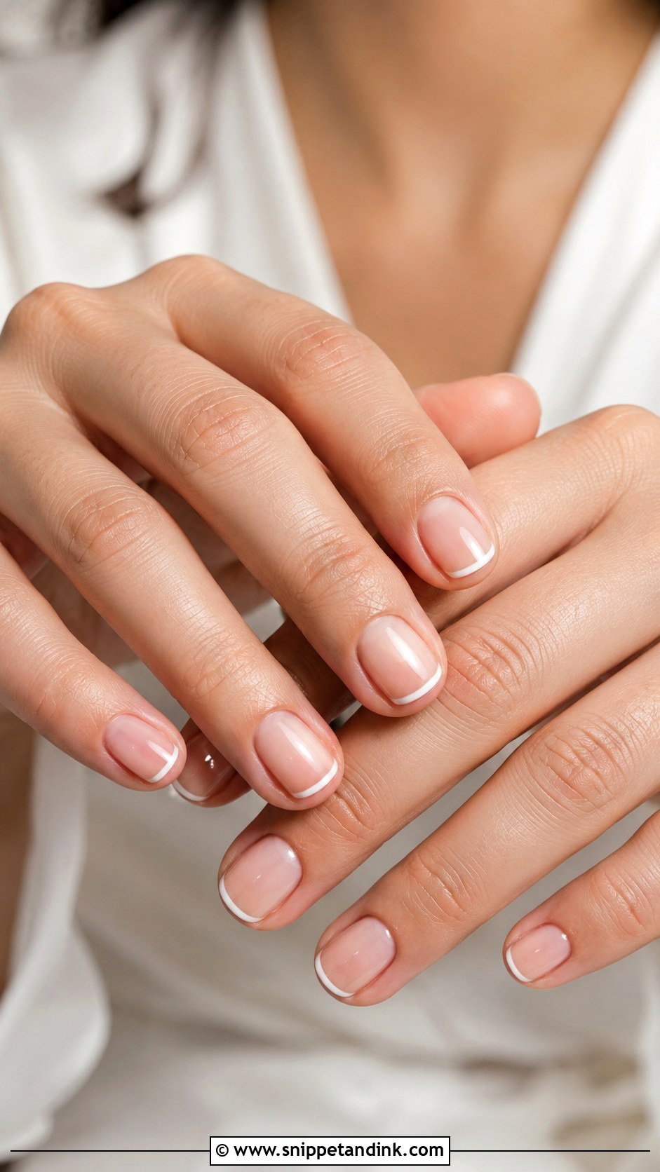 Micro French Manicure Wedding Nails - Snippet and Ink - 20 French Manicure Wedding Nails