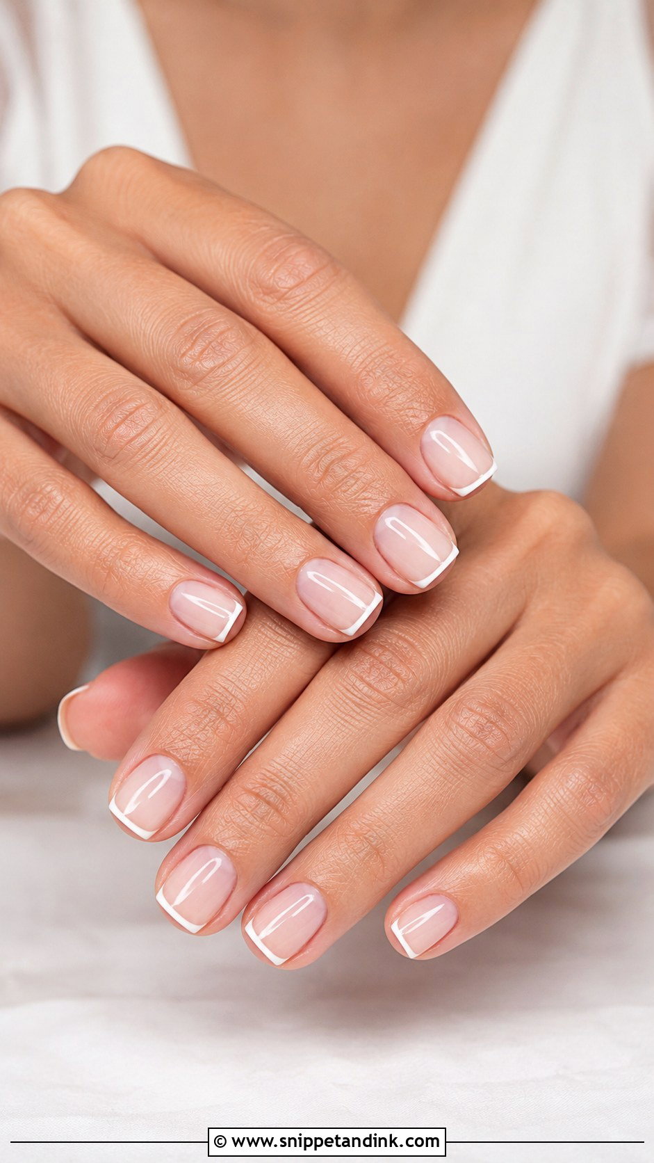 Micro French Square Wedding Guest Nails - Snippet and Ink - 20 Square Wedding Guest Nails