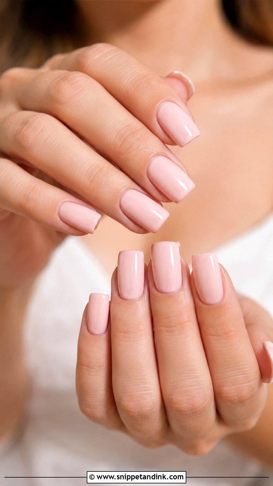 Micro French Square Wedding Nails - Snippet and Ink - 30 Wedding Nails Square