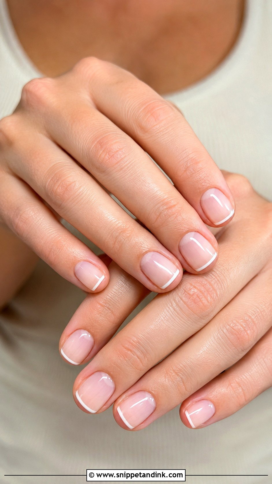 Micro French Tip Nails - Snippet and Ink - 30 Classy Wedding Guest Nails Ideas