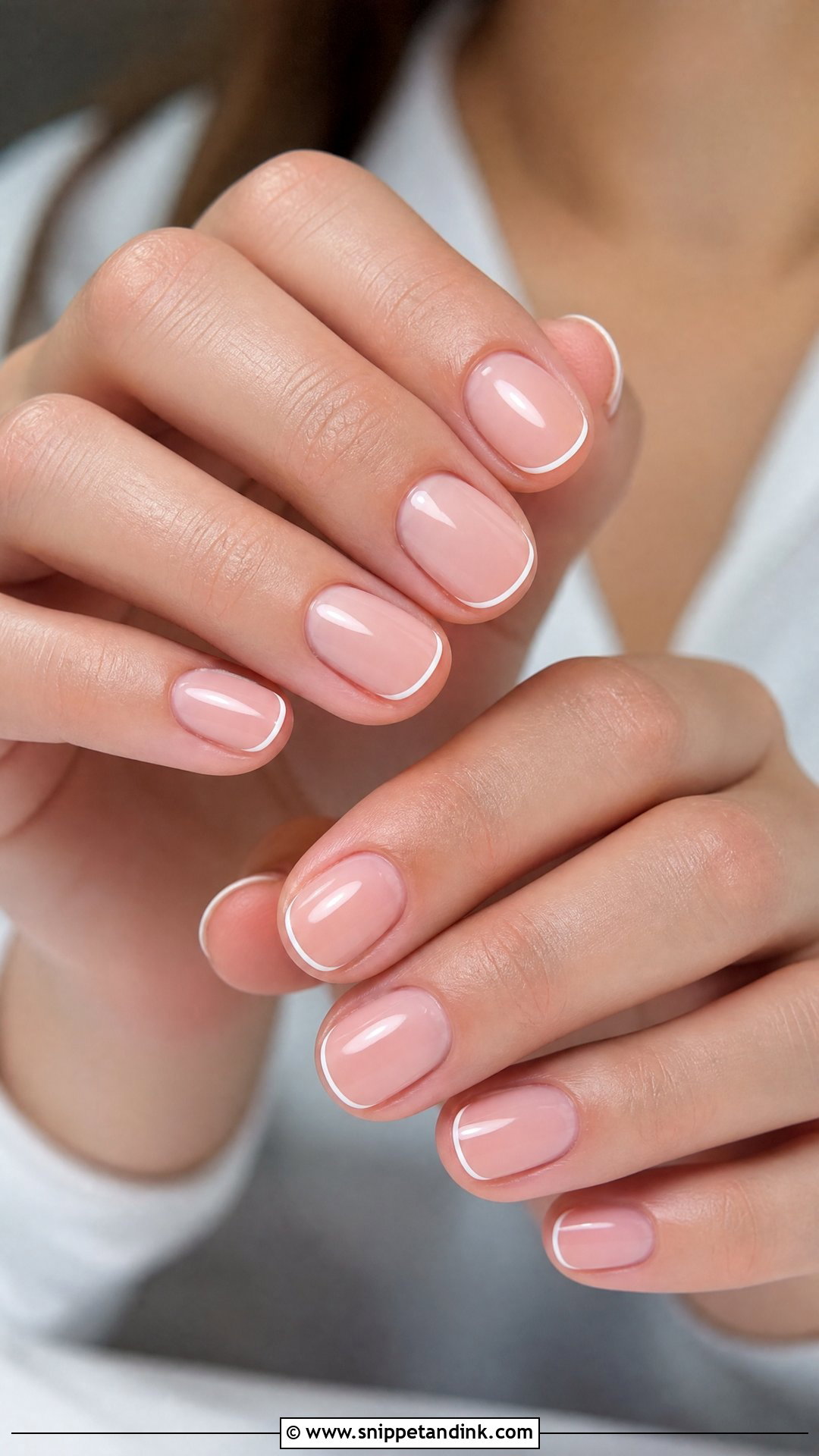 Micro French Tip Nails - Snippet and Ink - 25 Classy Nails for Wedding Guest