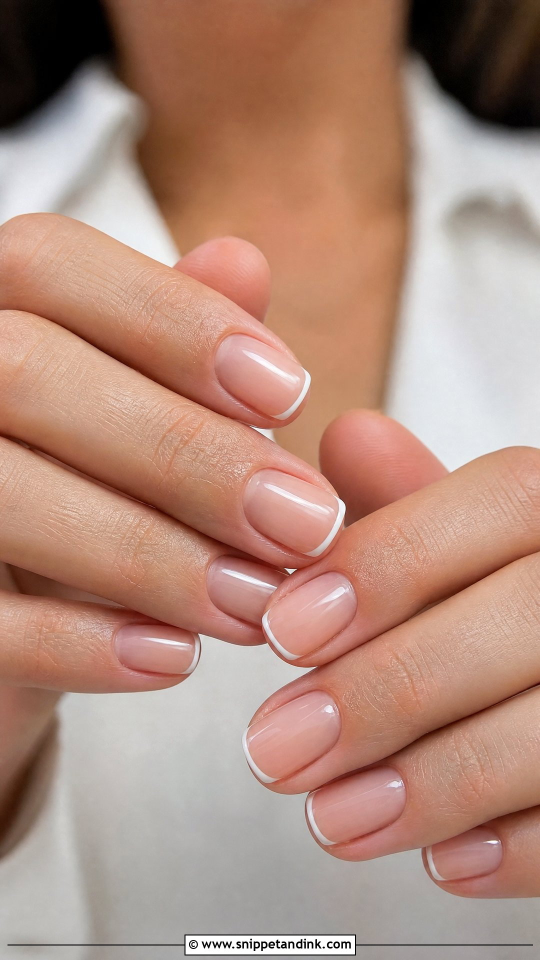 Micro French Wedding Gel Nails - Snippet and Ink - 25 Wedding Gel Nails