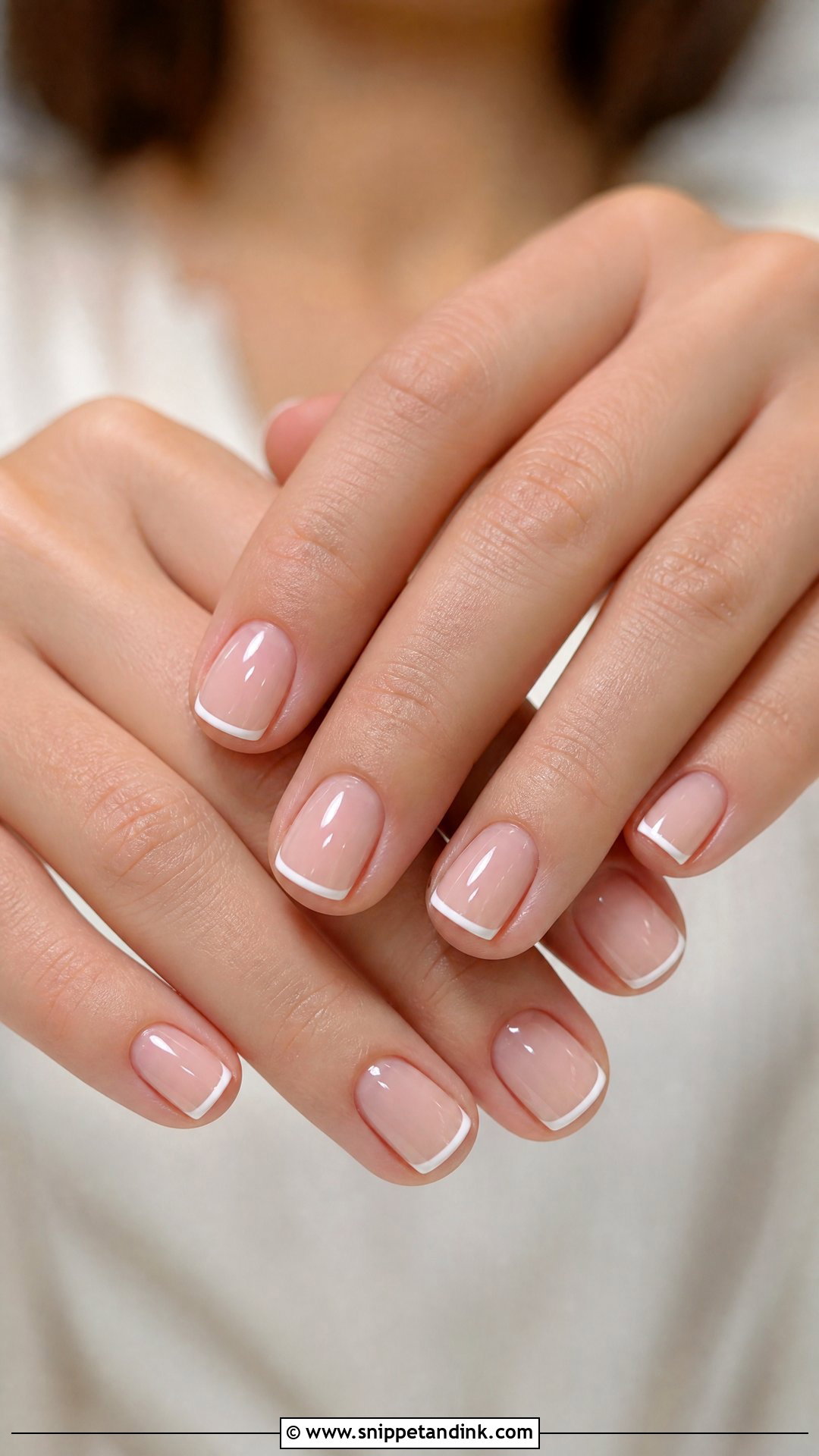 Micro French Wedding Guest Nails - Snippet and Ink - 25 Simple Wedding Guest Nails