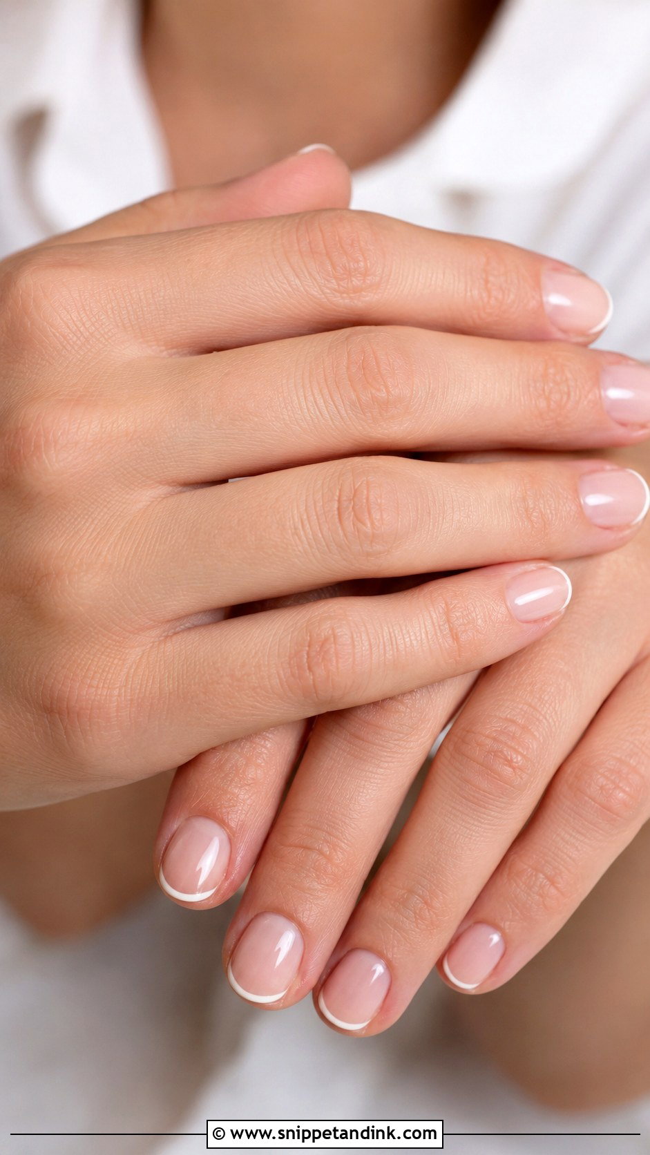 Micro French Wedding Manicure - Snippet and Ink - 20 Wedding Manicure for Bride Ideas