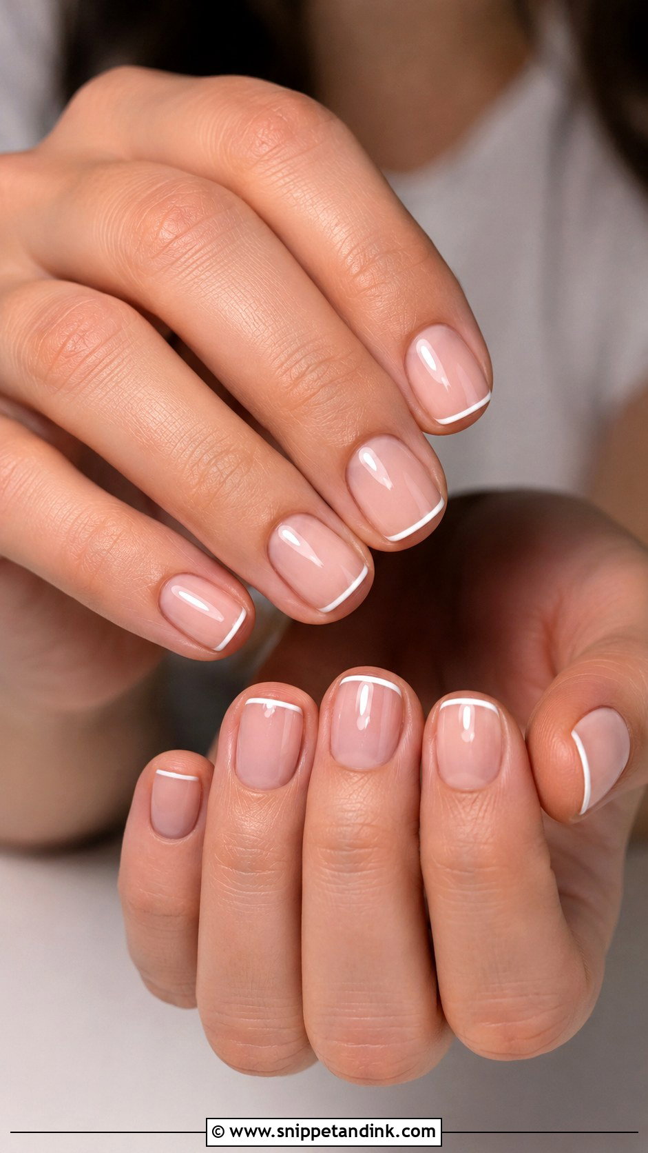 Micro French Wedding Nails - Snippet and Ink - 20 Minimal Wedding Nails