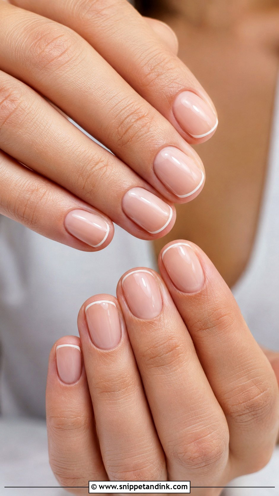 Micro French Wedding Nails - Snippet and Ink - 20 Nail Inspo for Wedding Ideas