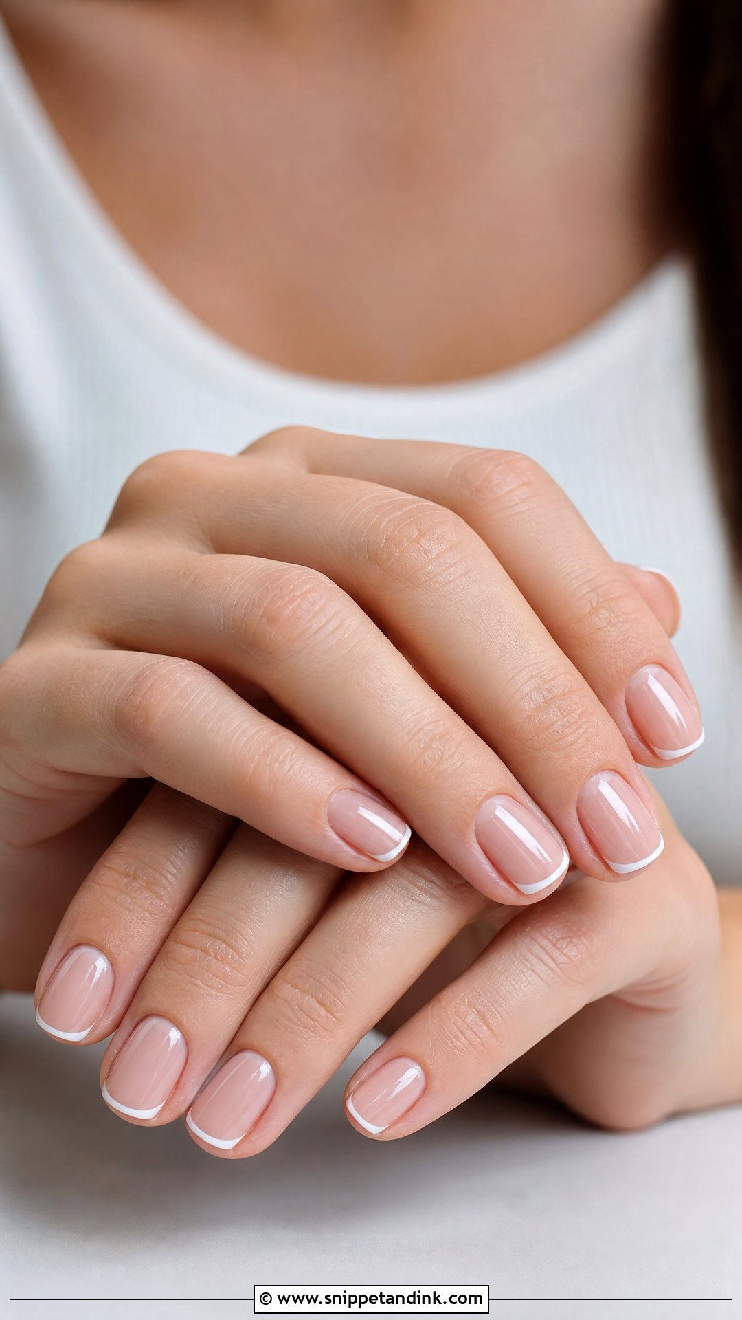 Micro French Wedding Nails - Snippet and Ink - 20 Simple Elegant Wedding Nails