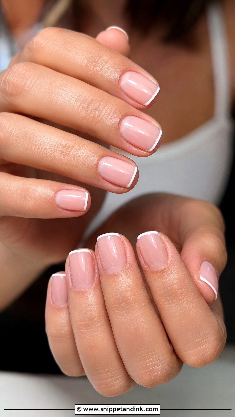 Micro French Wedding Nails - Snippet and Ink - 20 Simple Nails for Wedding