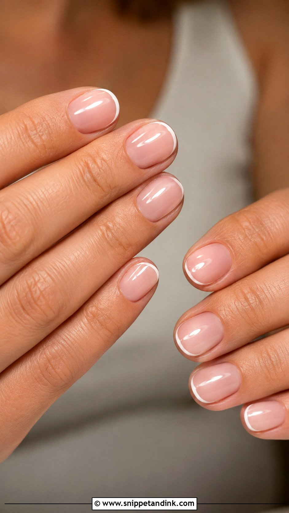 Micro French Wedding Nails - Snippet and Ink - 20 Subtle Wedding Nails