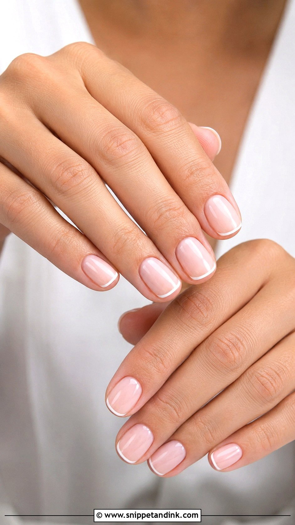 Micro French Wedding Nails - Snippet and Ink - 20 Wedding Nail Inspo Ideas